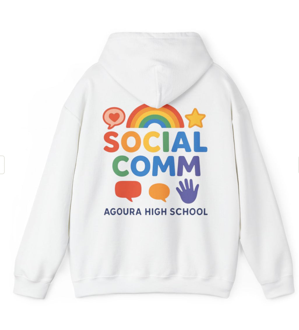 SOCIAL COMM Hoodies 50/50 - can personalize name front or back free