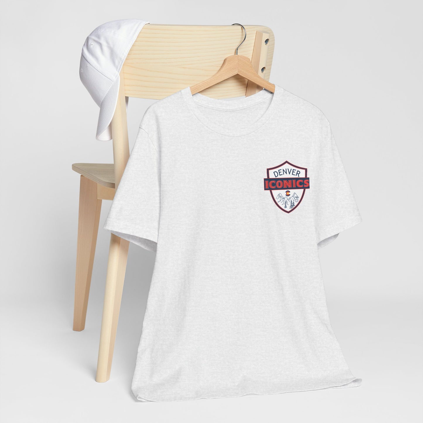 Denver Iconics Unisex Jersey Short Sleeve Tee - 100% cotton Bella Canvas - add name to back
