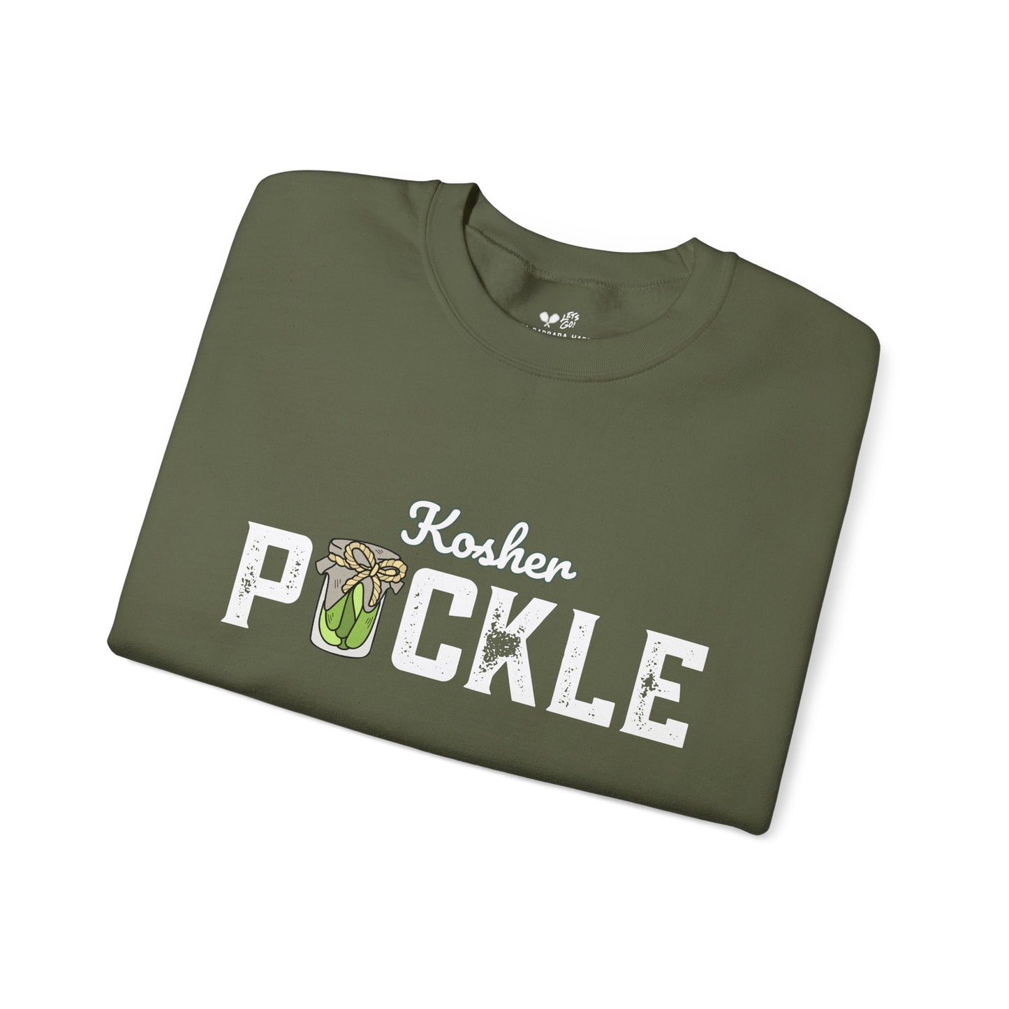 PICKLE Kosher Crew 50/50 Plush/Unisex - can customize sleeve w/ name