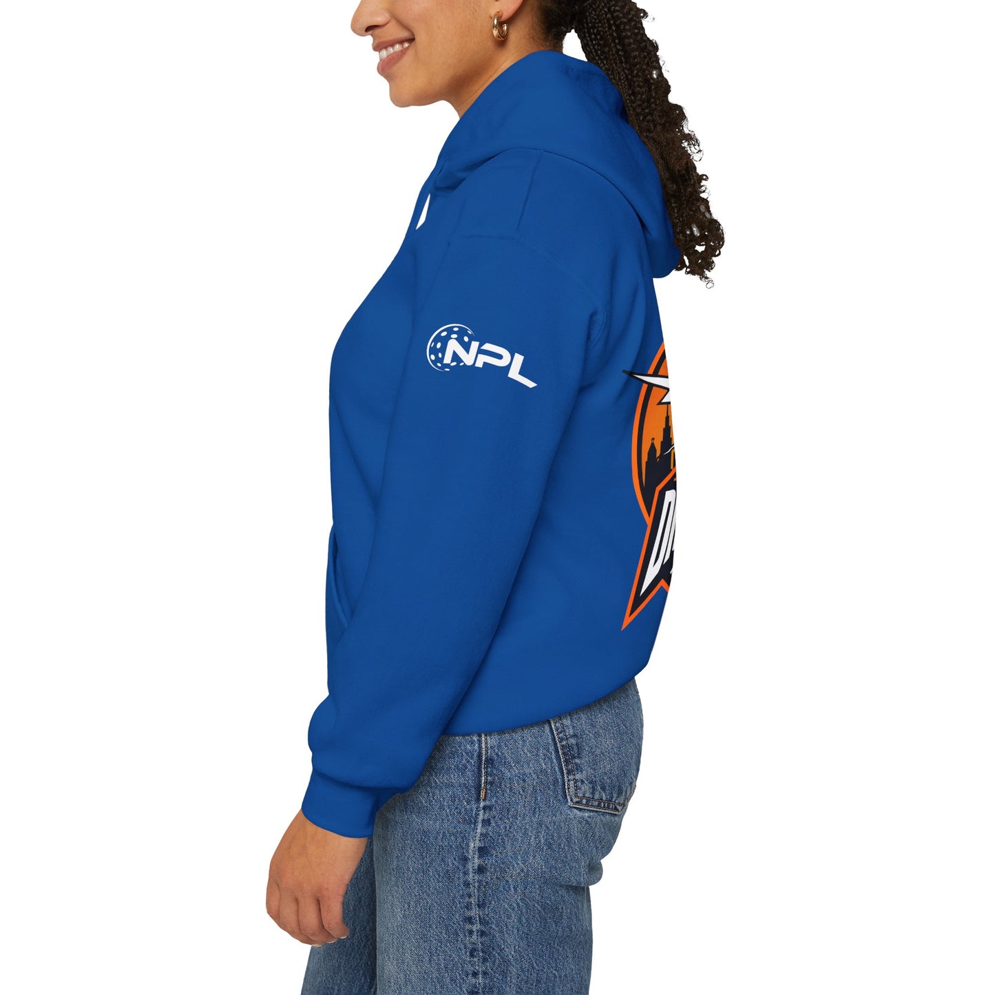 Detroit Disruptors Unisex Hoodie - Customize Sleeve or Back w/ Name - 50% cotton/poly (add in instructions)