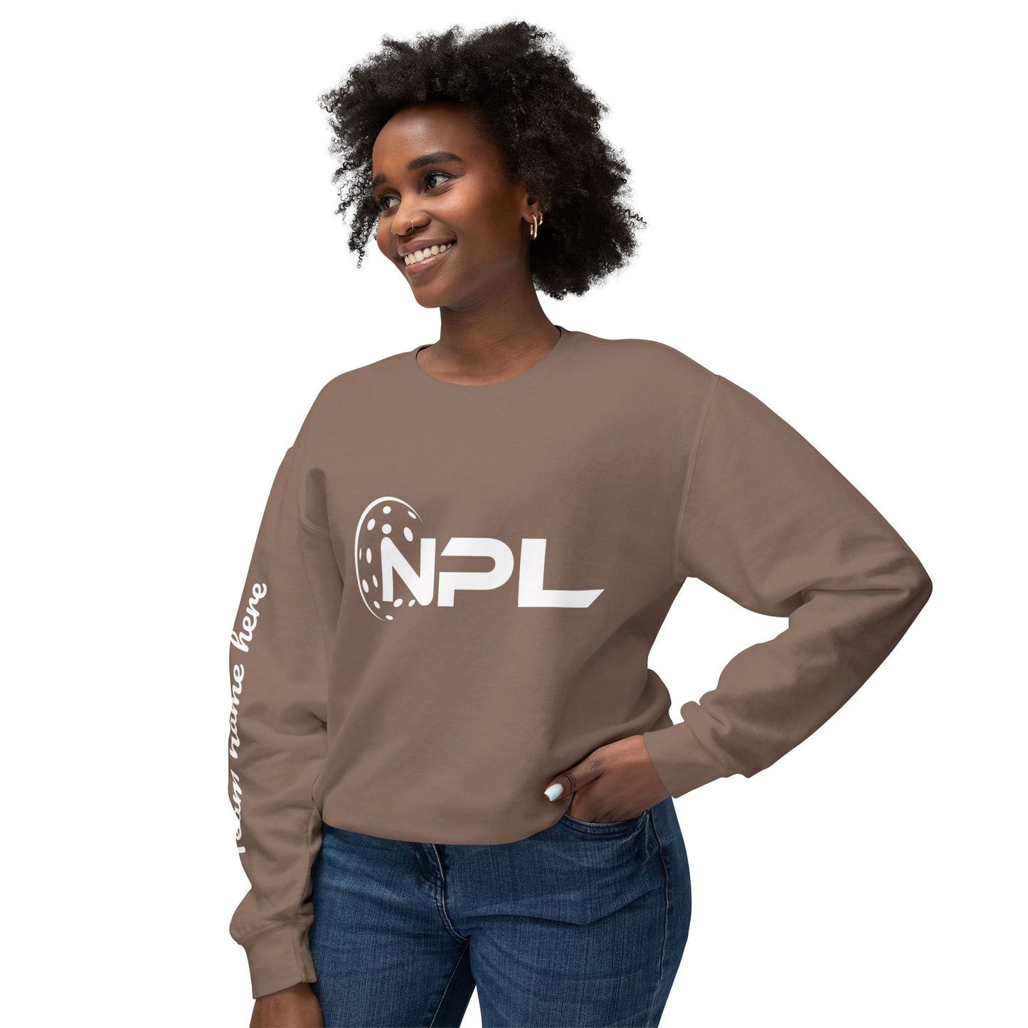 NPL Customize Any Side Unisex Lightweight Garment Dyed Crew