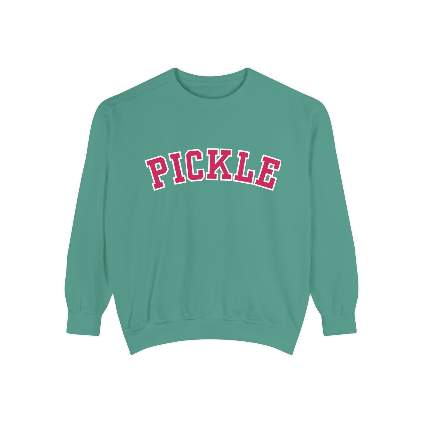 PICKLE Unisex Garment Dyed Medium Weight Collegiate Crew - can customize back