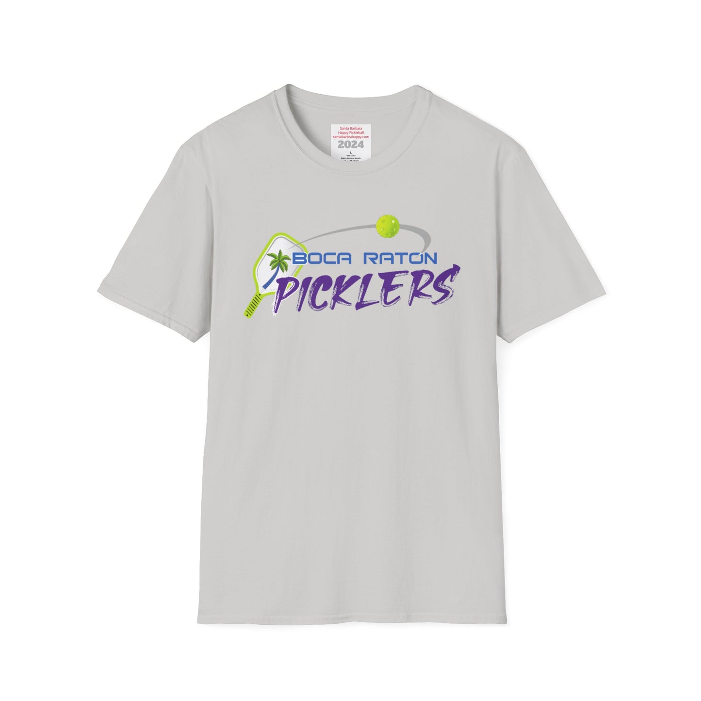 Boca Raton Picklers NPL Team - Unisex 100% cotton soft style T - can customize back