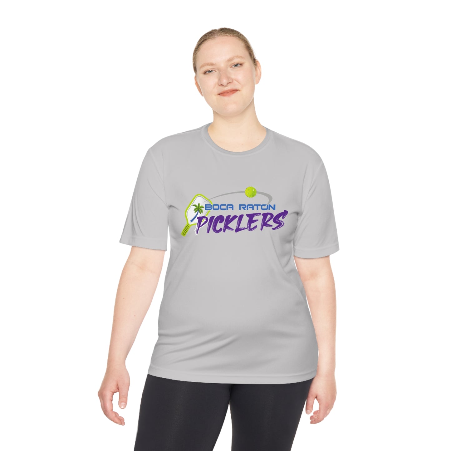 Boca Raton Picklers NPL Team - Unisex (fuller cut) Moisture Wicking T - customize back