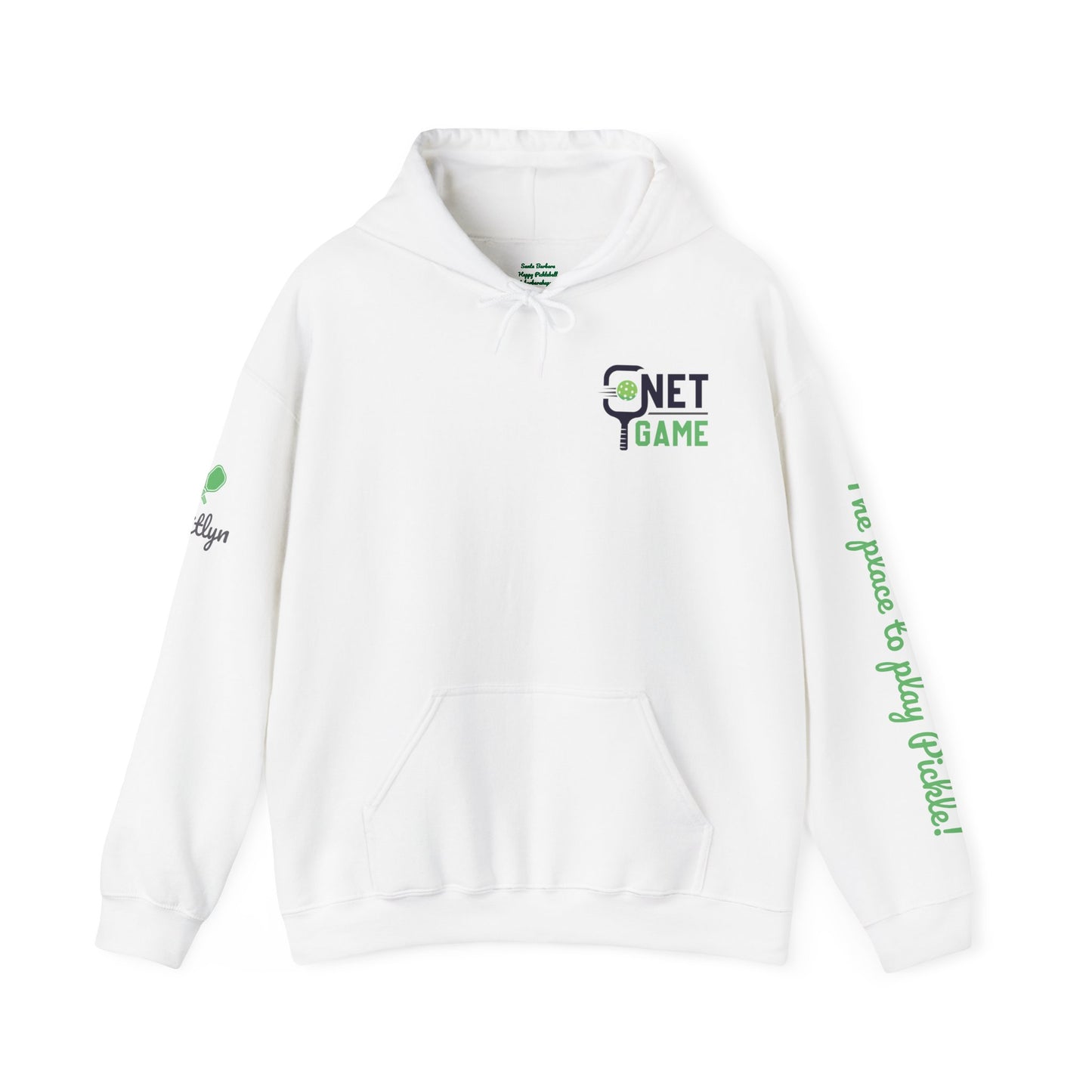 Kaitlyn Net Game Pickle Dorothy 2 - White Plush Hoodie