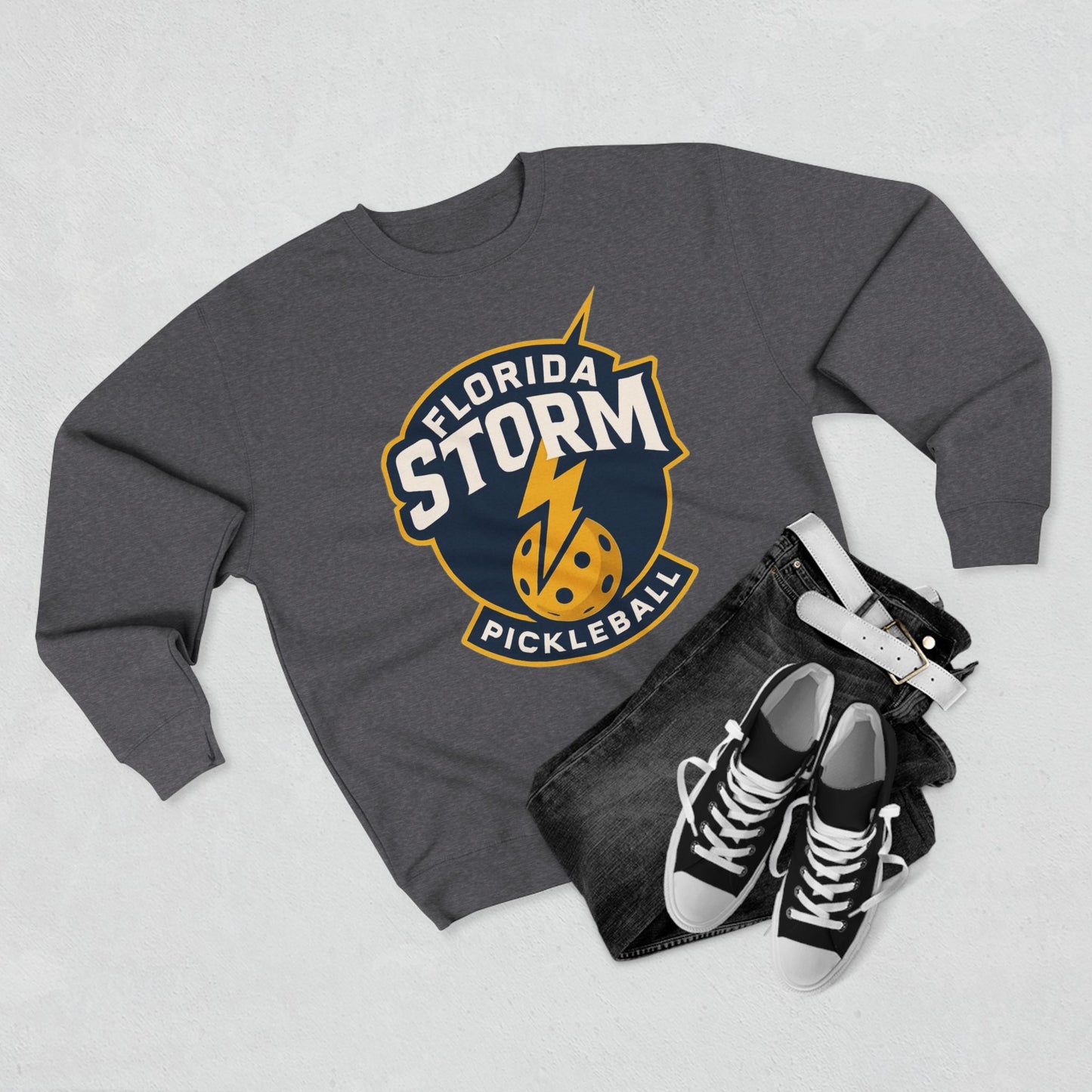 Florida Storm Unisex Crew- 2 sided (can personalize) warmer  80% cotton, 20% polyester