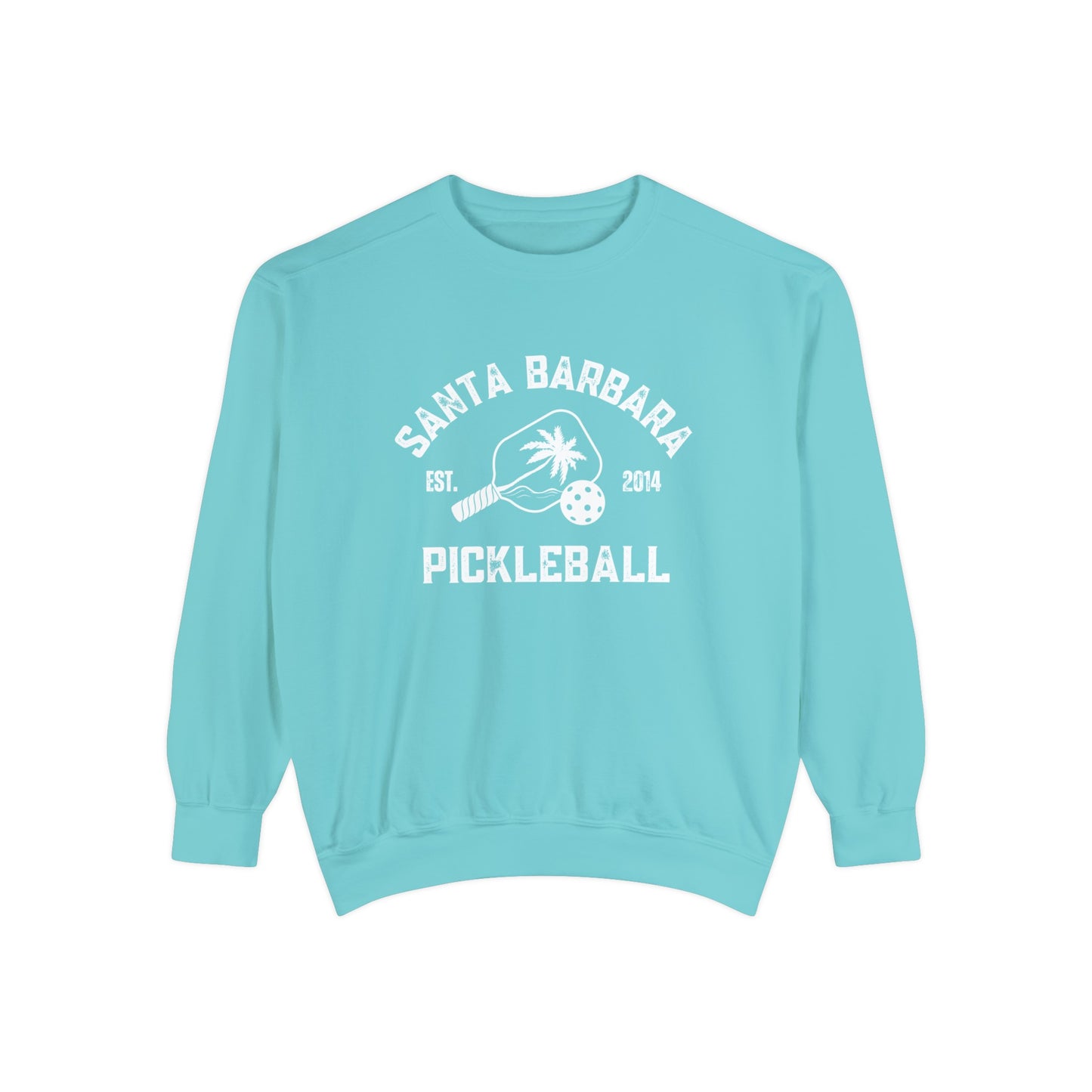 Santa Barbara Pickleball Beachy Comfort Colors -Garment Dyed Crews