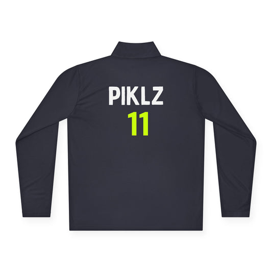 Kirsten PICKLZ 15  Unisex SPF 40 Moisture Wicking Quarter-Zip Pullover - add your number in instructions