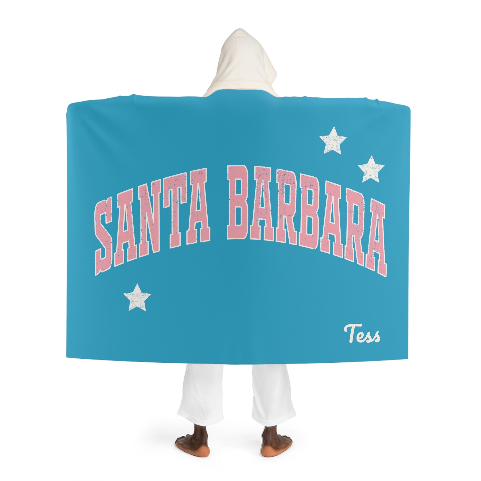 Santa Barbara Blanket Wrap Customize Name Santa Barbara Happy 5165