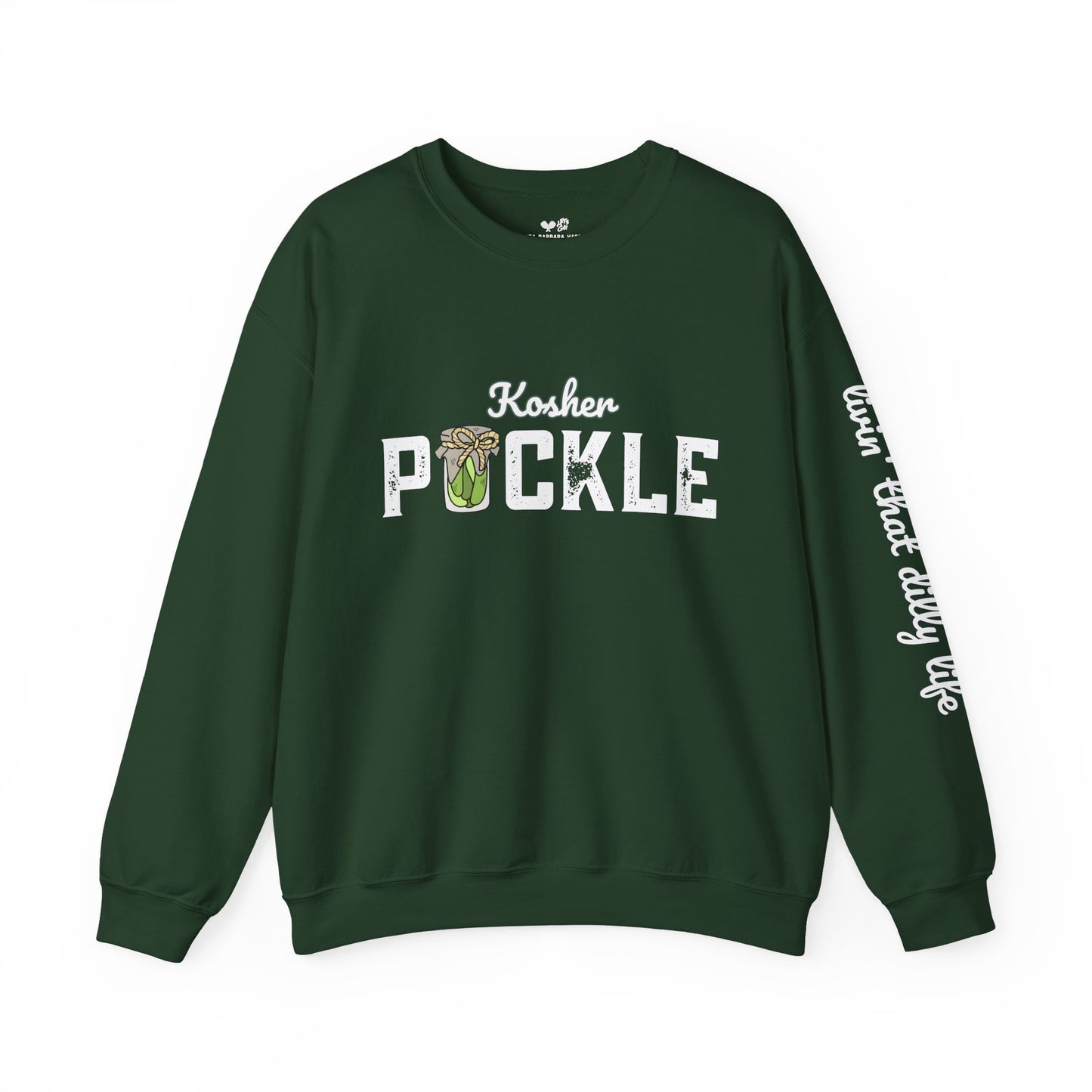 PICKLE Kosher Crew 50/50 Plush/Unisex - can customize sleeve w/ name