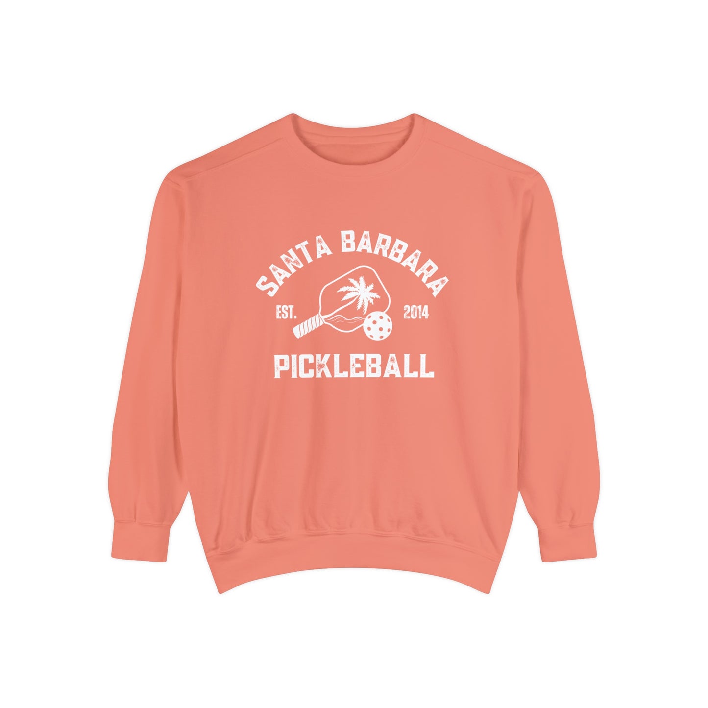 Santa Barbara Pickleball Beachy Comfort Colors -Garment Dyed Crews