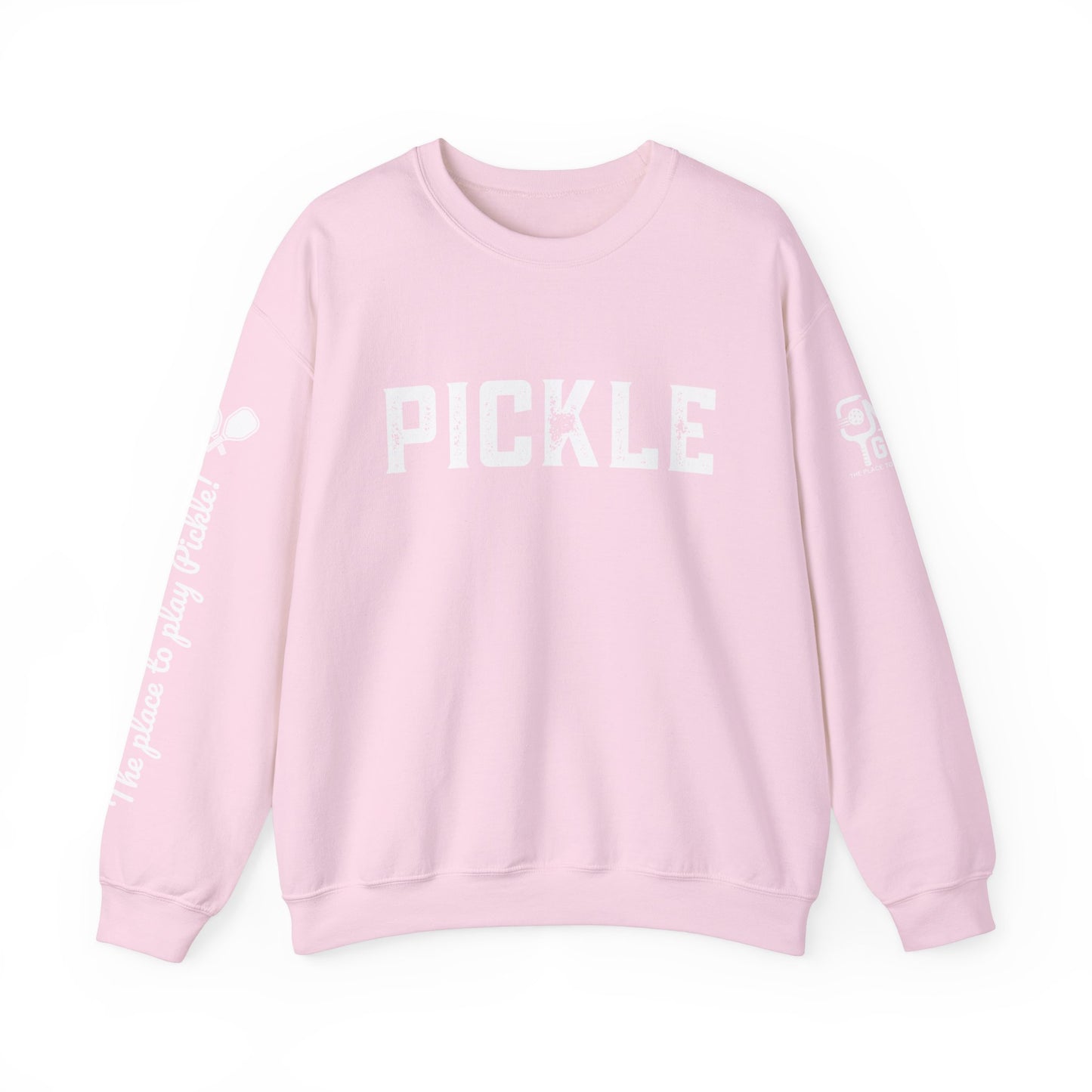 Net Game PICKLE Distressed Crew- add name under paddle, free