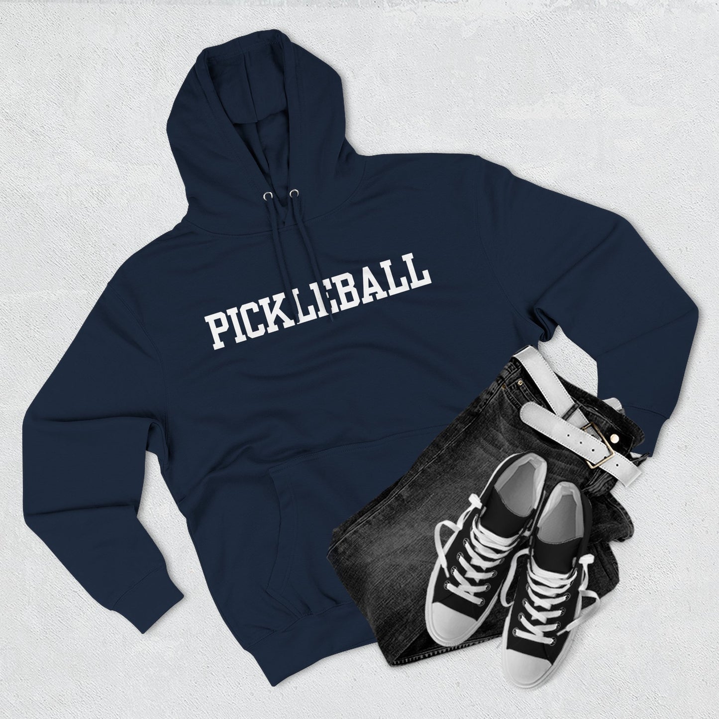 PICKLEBALL Unisex Coziest Lane 7 Hoodie 80% cotton, 20% poly - add name to back or any saying