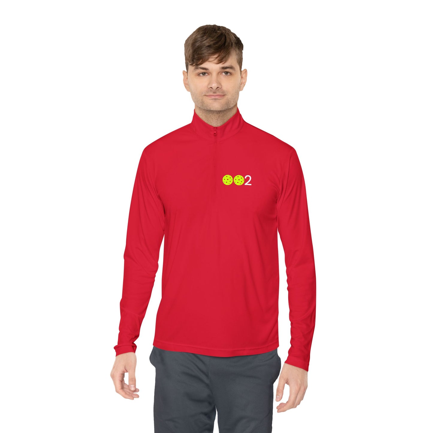 Kirsten PICKLZ 15 Unisex SPF 40 Moisture Wicking Quarter-Zip Pullover - add your number in instructions