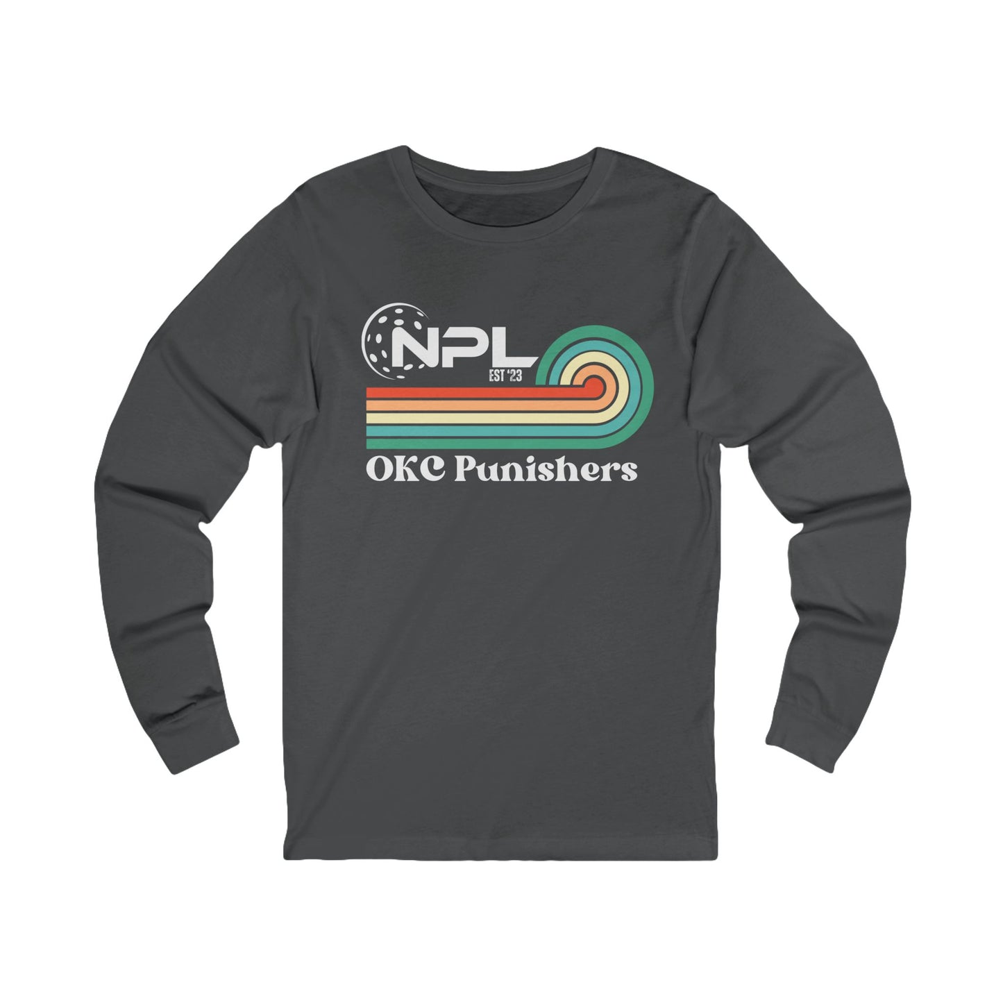 Nelms OKC Punishers Retro Custommized Unisex Jersey Long Sleeve Tee