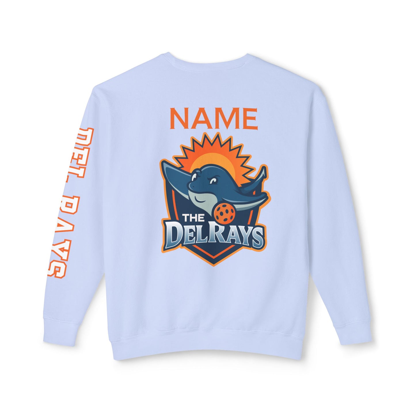 The Del Rays Unisex Extra Lightweight 100% Cotton Crew - Add Name
