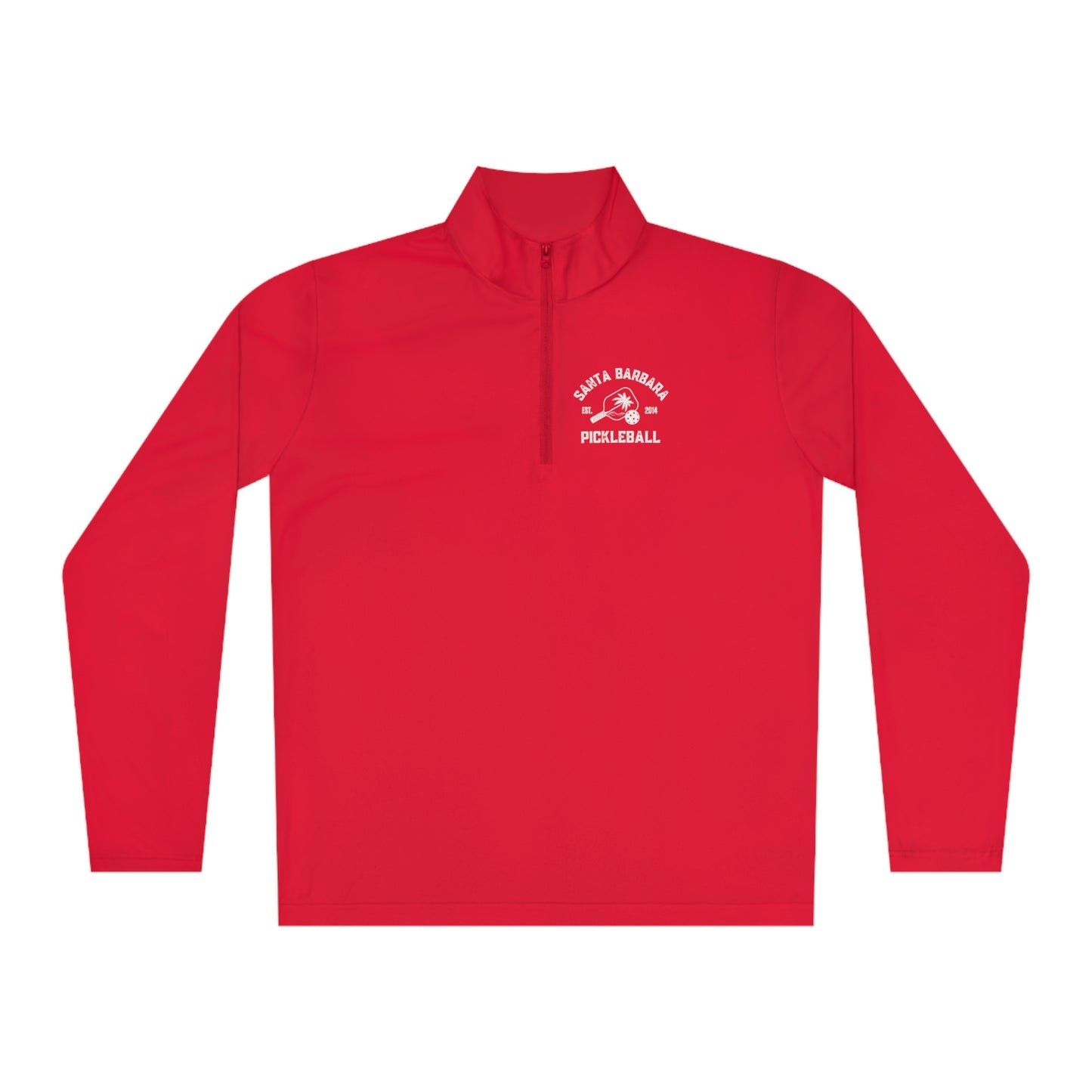 Santa Barbara Pickleball BLACK & WHITE LOGO - Unisex Quarter-Zip Pullover