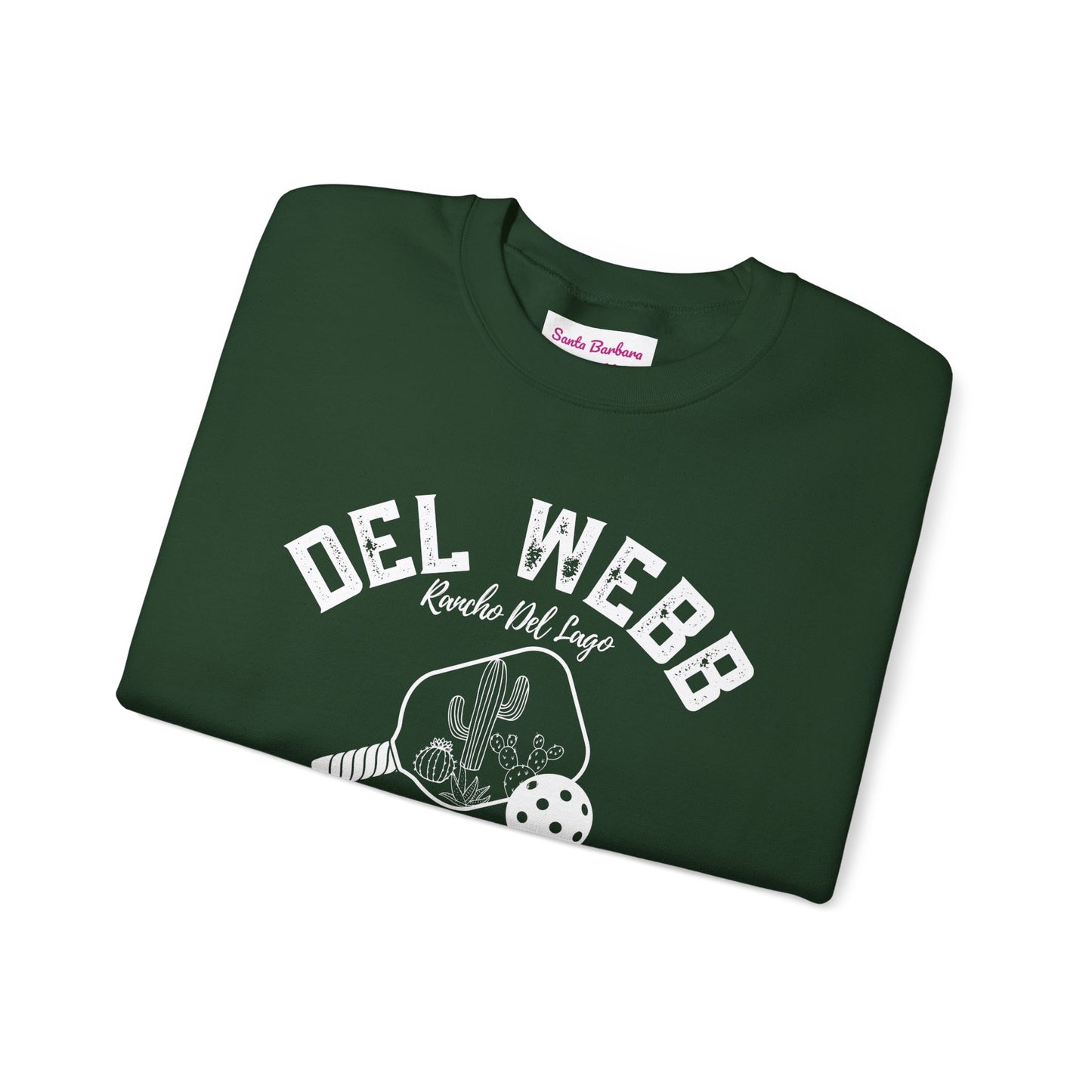 Copy of Del Webb Pickleball Beachy Style - Dink in the Desert - Unisex Crew -ca add name to sleeve with paddles