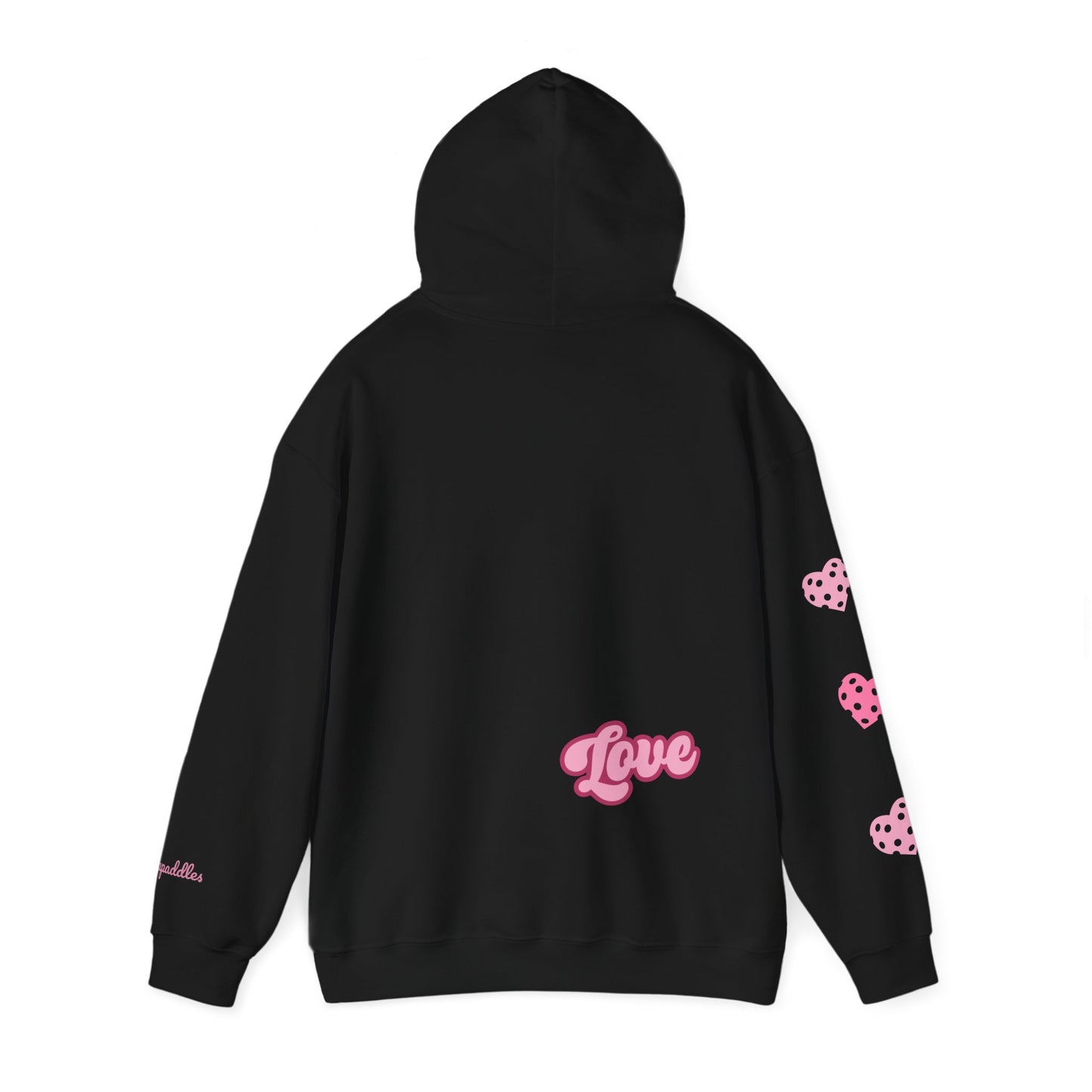 Kara’s Pickleball Retro Hoodie -#tappaddles on sleeve (or your name)