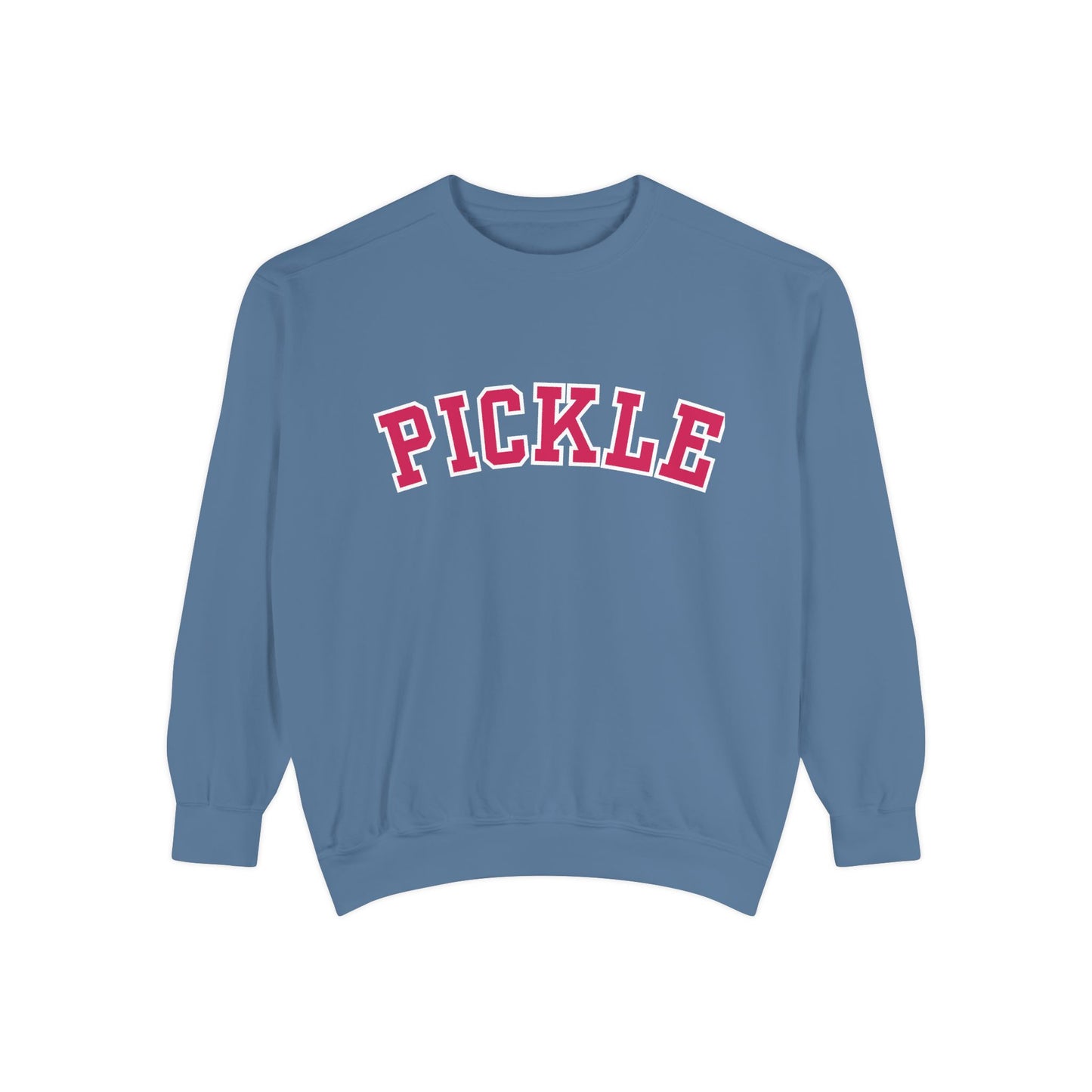 PICKLE Unisex Garment Dyed Medium Weight Collegiate Crew - can customize back