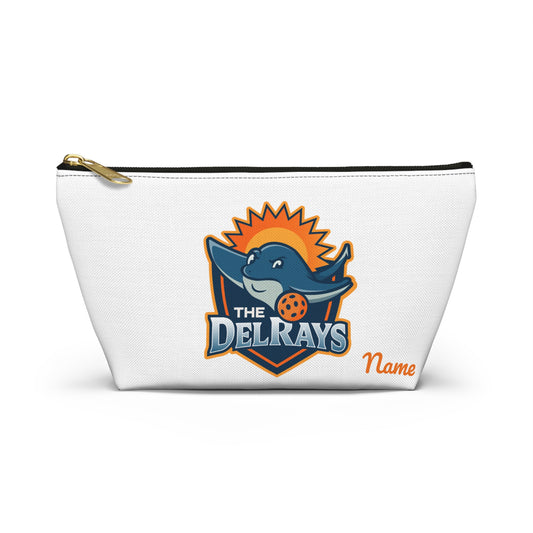 The Del Rays/US Legends Pickleball 2 sided logos -Personalized Accessory Pouch w T-bottom