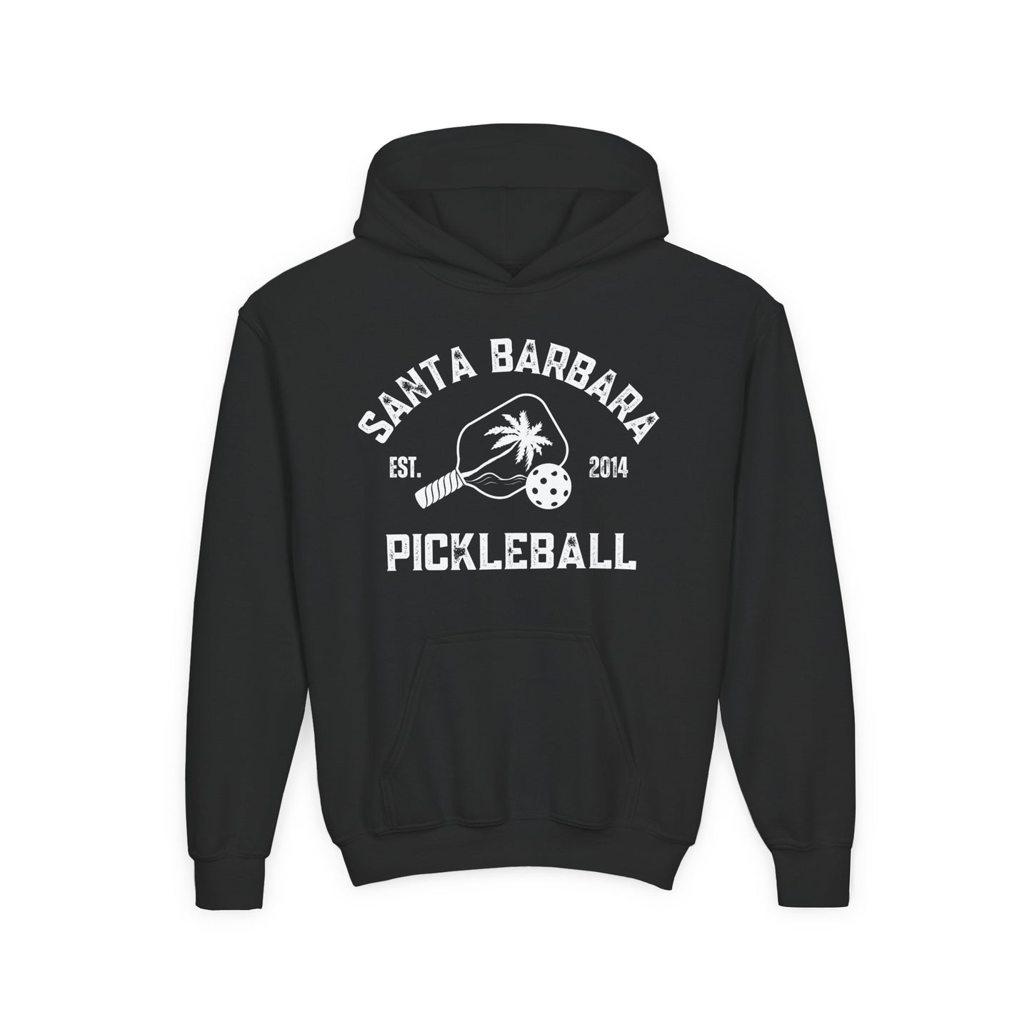 Santa Barbara Pickleball - Youth Heavy Blend Hoodie - add name back