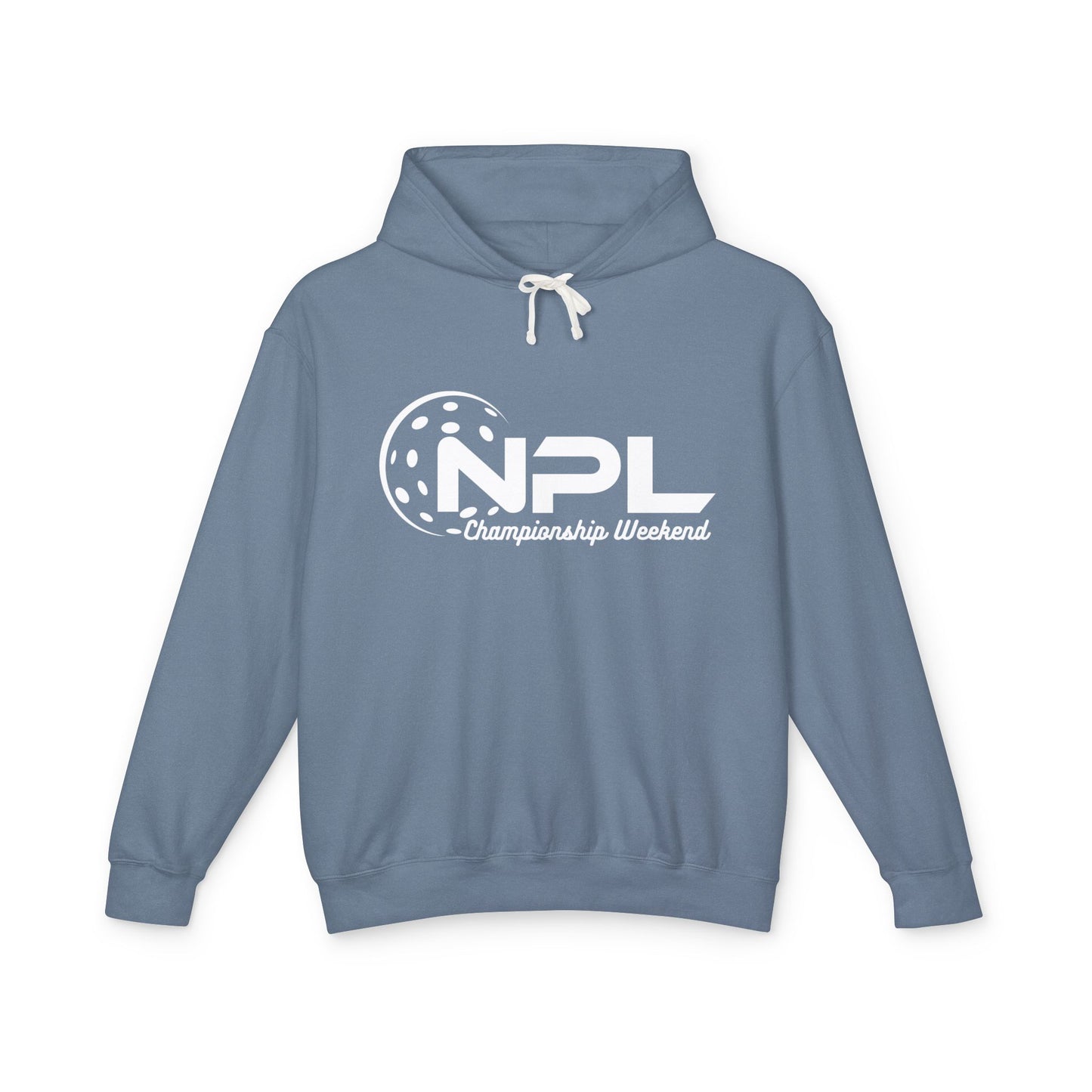 NPL Championship Weekend -Garment Dyed Unisex Lightweight Hoodie - Customize back