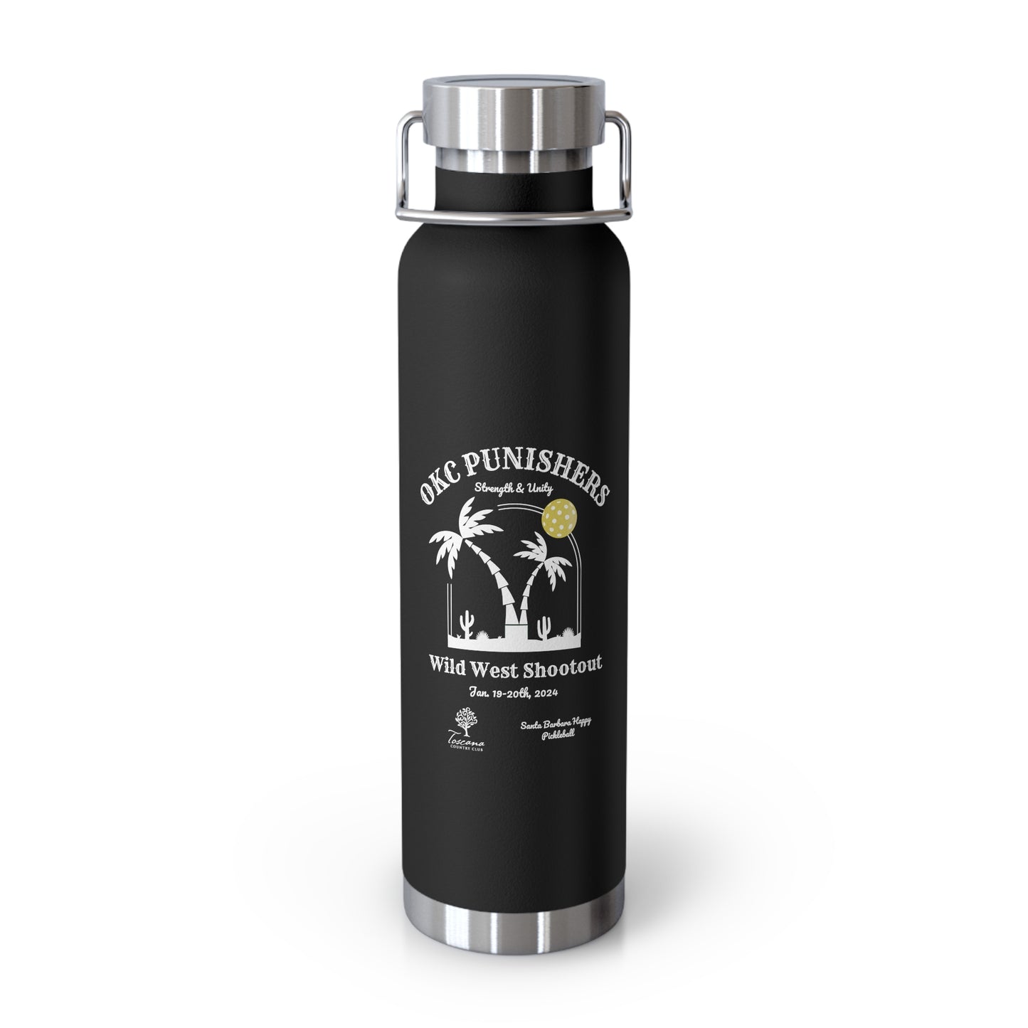 OKC Punishers. - Wild West Shootout Copper Vacuum Insulated Bottle, 22oz