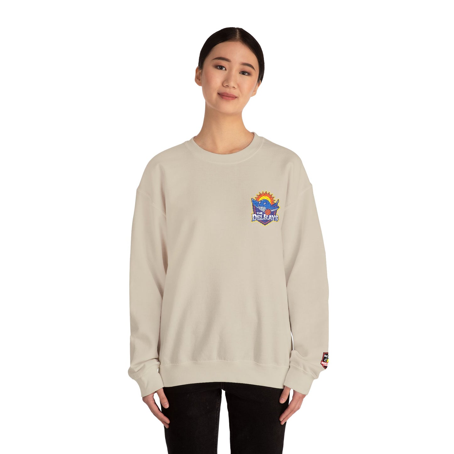 The Del Rays Unisex Embroidered Left Chest, Cuff only Crew