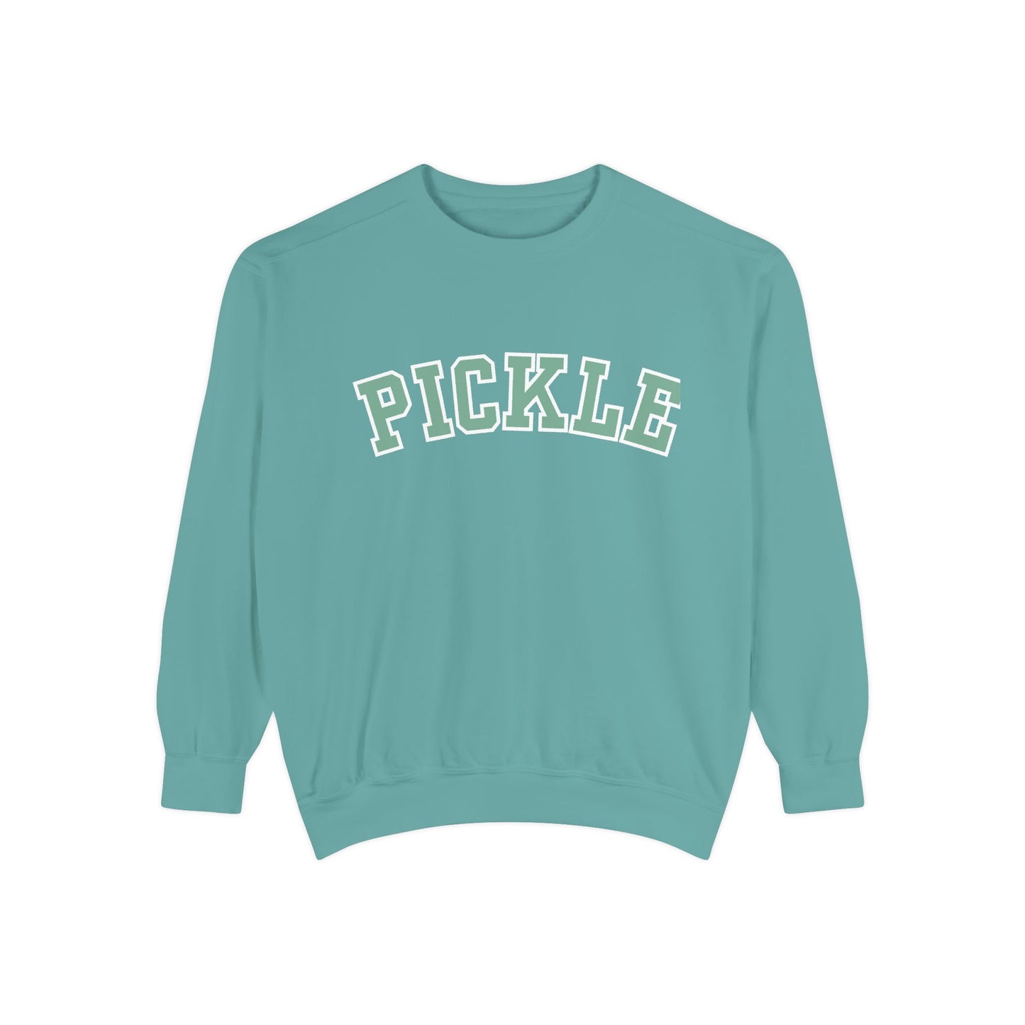 PICKLE Garment Dyed Collegiate - Medium Weight Crew - can customize back