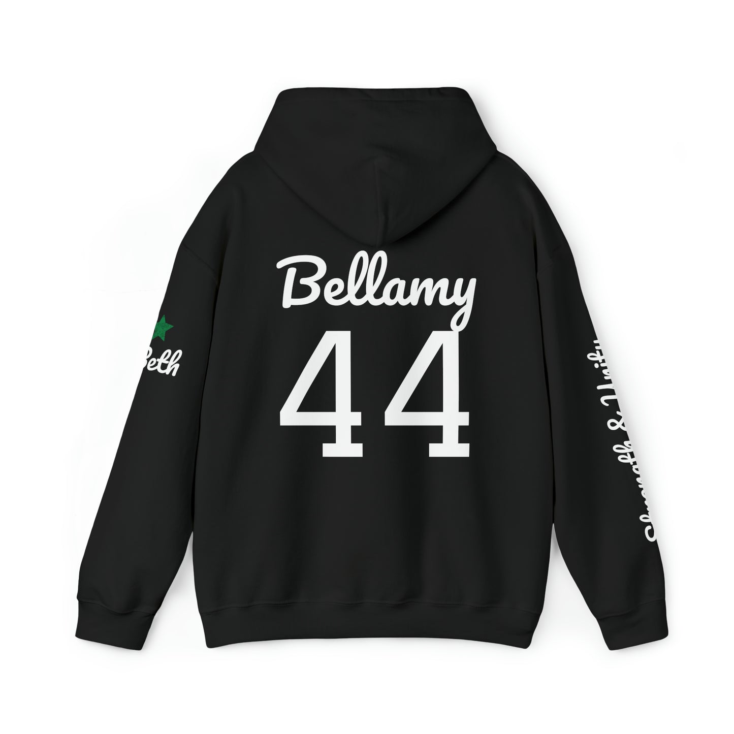 OKC Punishers Hoodie w/ Stars Green Letters - customize sleeve & back