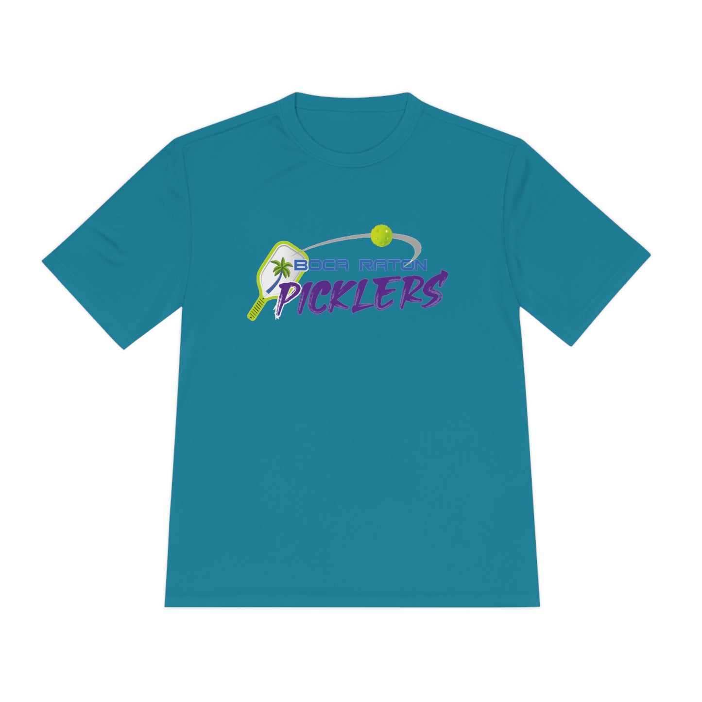 Boca Raton Picklers NPL Team - Unisex (fuller cut) Moisture Wicking T - customize back