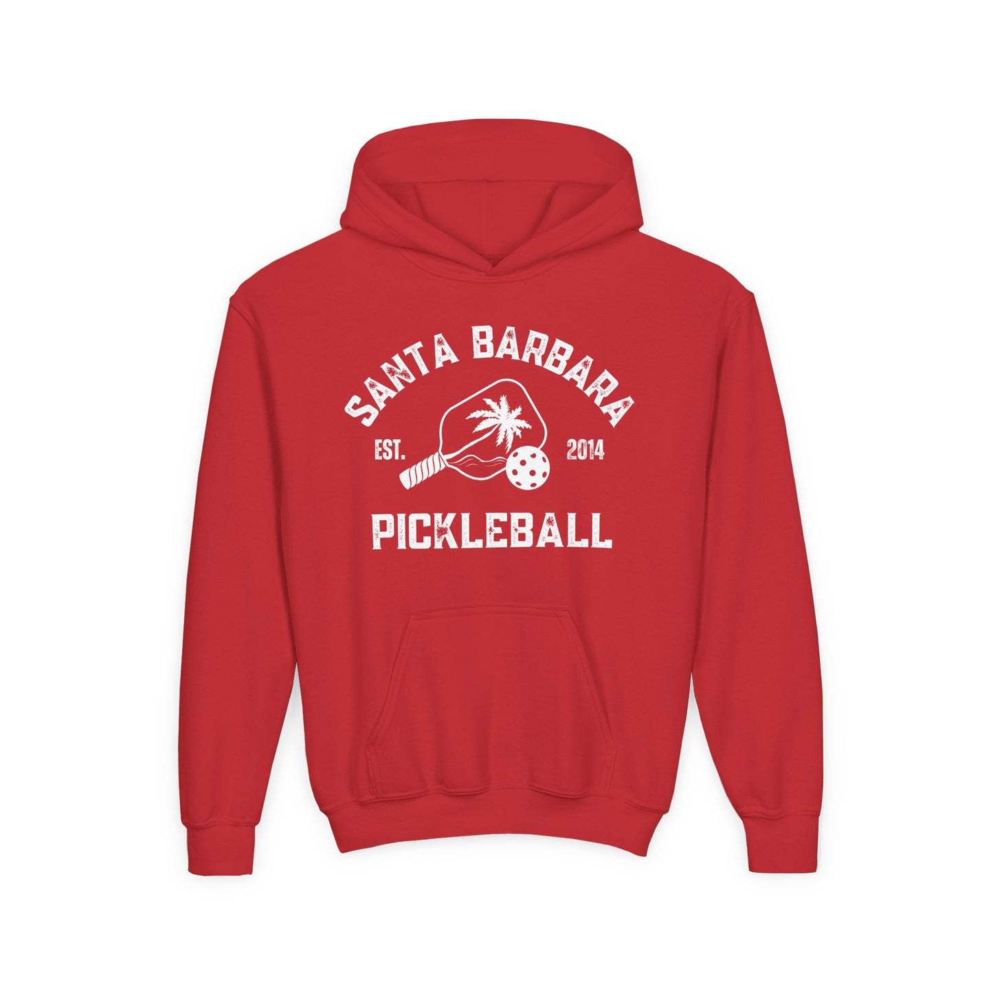 Santa Barbara Pickleball - Youth Heavy Blend Hoodie - add name back
