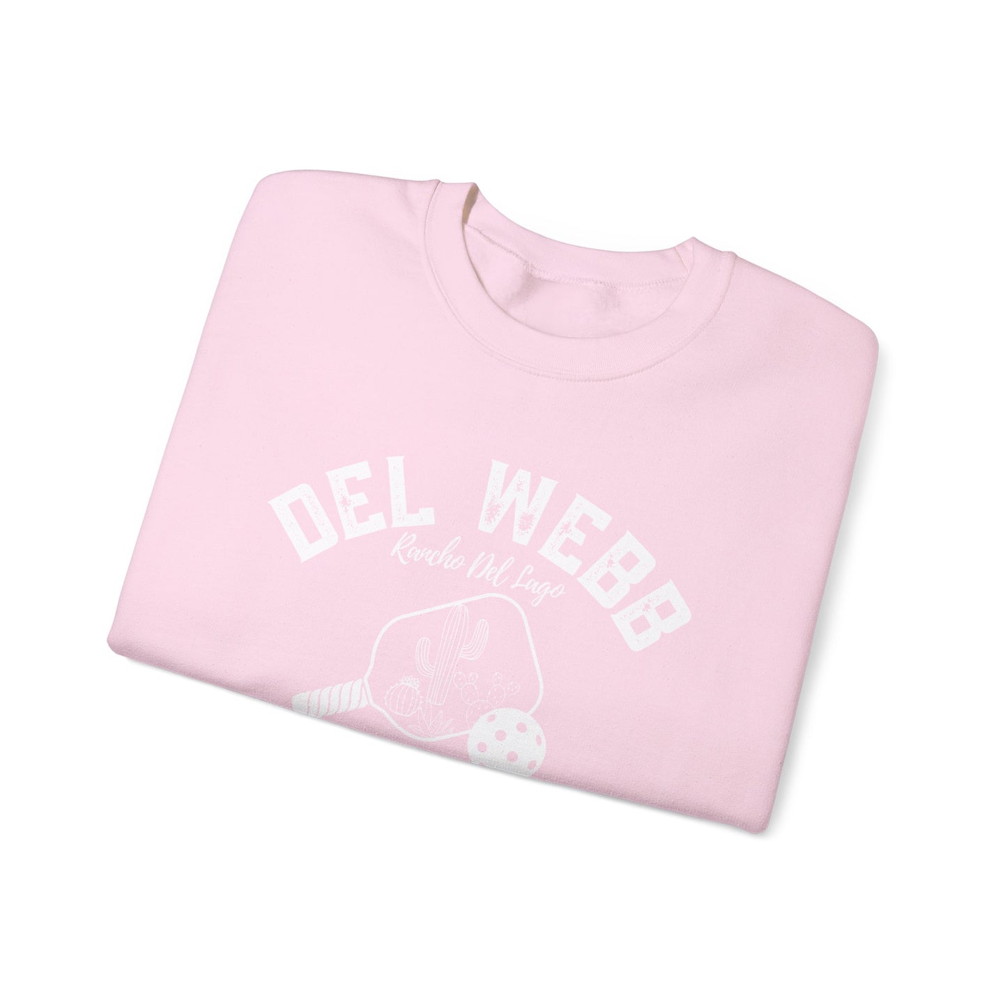Del Webb Pickleball Beachy Style - Dink in the Desert - Unisex Crew -Can add name to sleeve with paddles