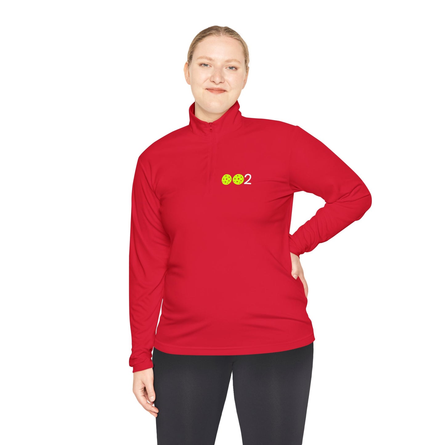 Kirsten PICKLZ 15 Unisex SPF 40 Moisture Wicking Quarter-Zip Pullover - add your number in instructions