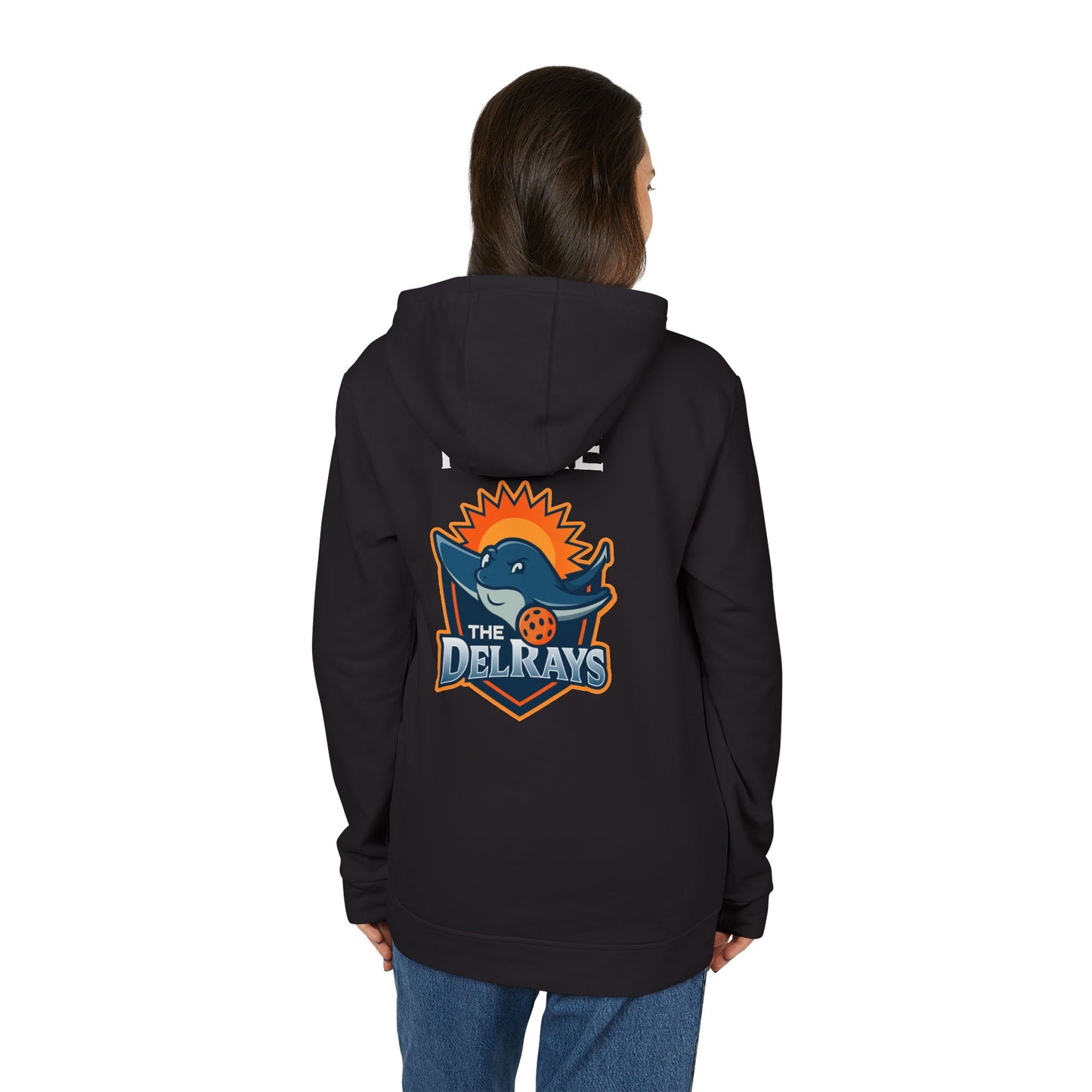 The Del Reys ADIDAS Unisex Fleece Hoodie 60% cotton/40% poly - add name