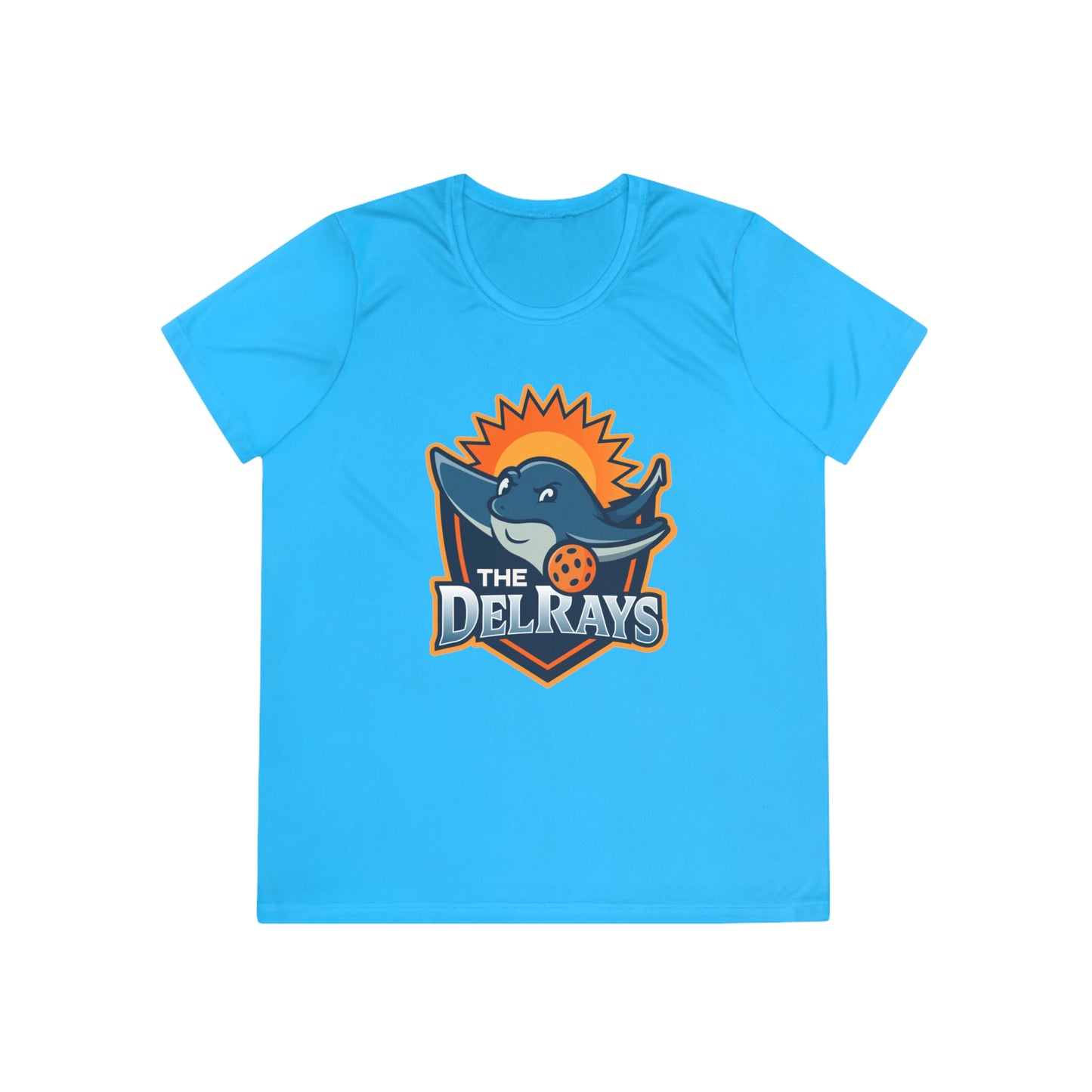 The Del Rays Ladies SPF 40 Sprt Tek Competitor Tee - Add name