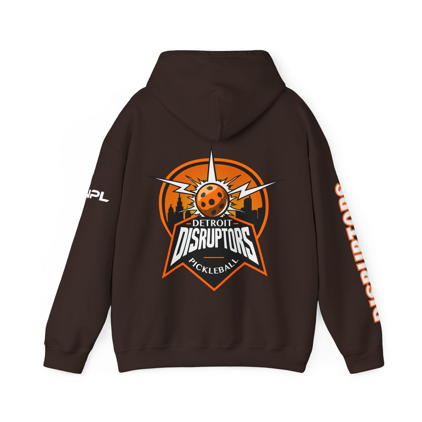 Detroit Disruptors Unisex Hoodie - Customize Sleeve or Back w/ Name - 50% cotton/poly (add in instructions)