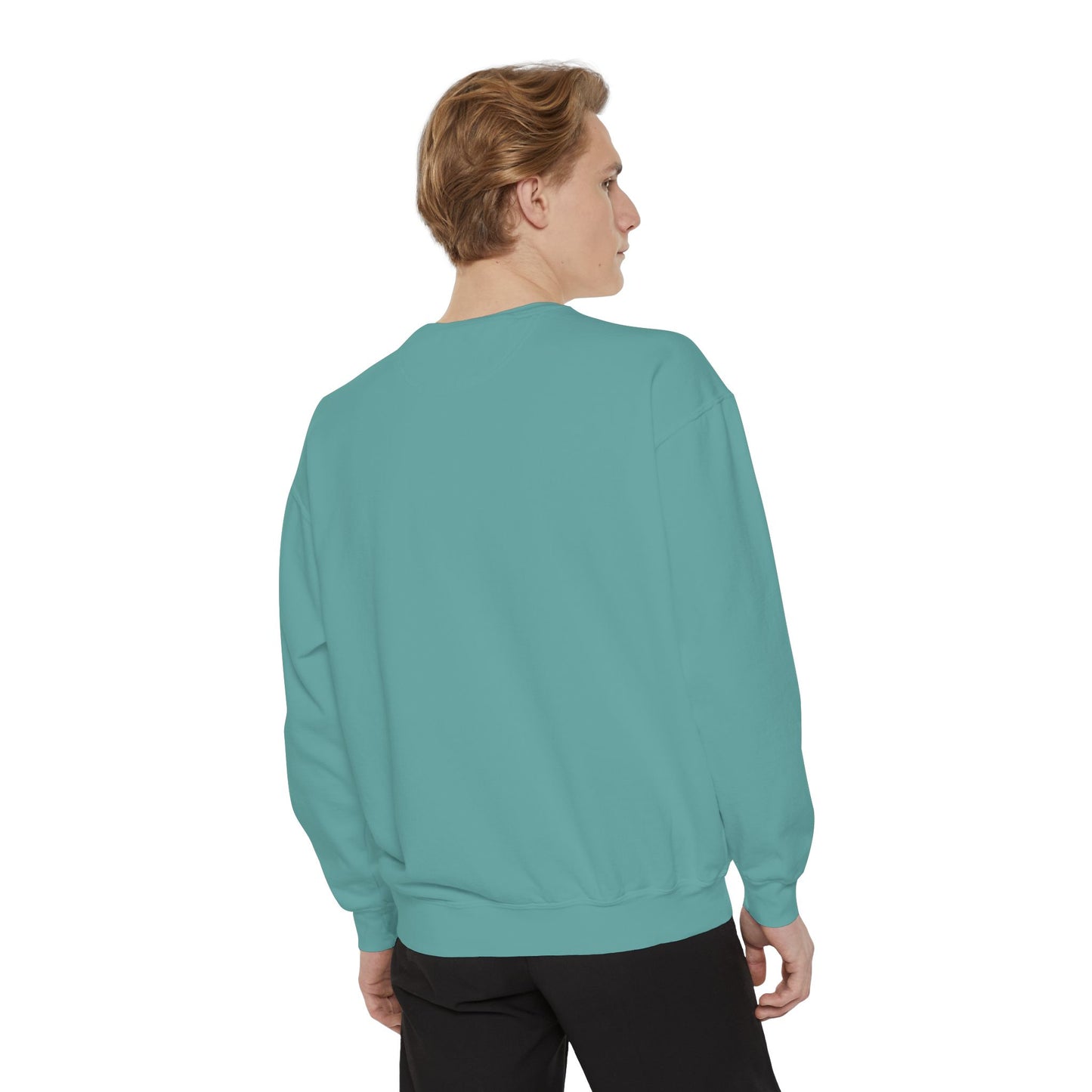 PICKLE Tree Medium Weight Unisex Garment Dyed Collegiate Crew - can custom,I’ve back