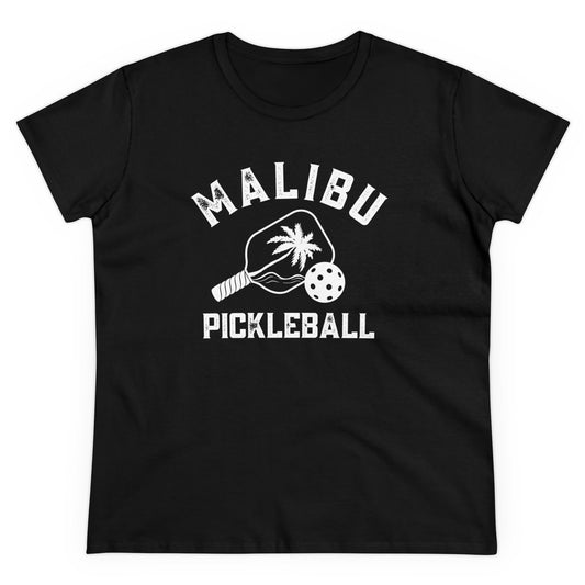 Malibu Pickleball Women's Midweight Cotton Tee