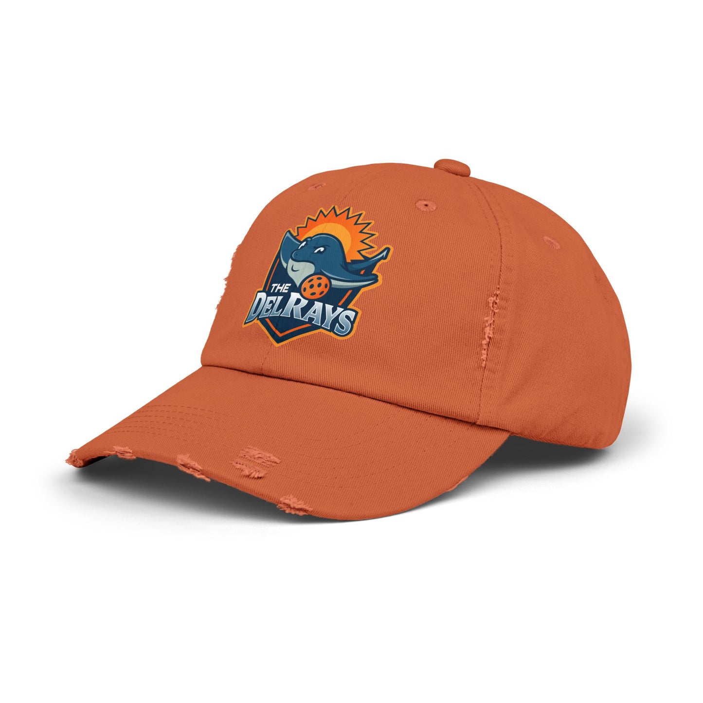 The Del Rays Unisex Distressed Hat - Printed - NOT embroidered