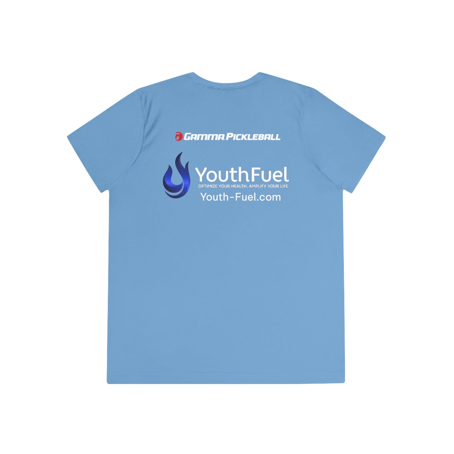 YouthFuel - SPF 40, Ladies Moisture Wicking Competitor Tee (Gamma Logo added)