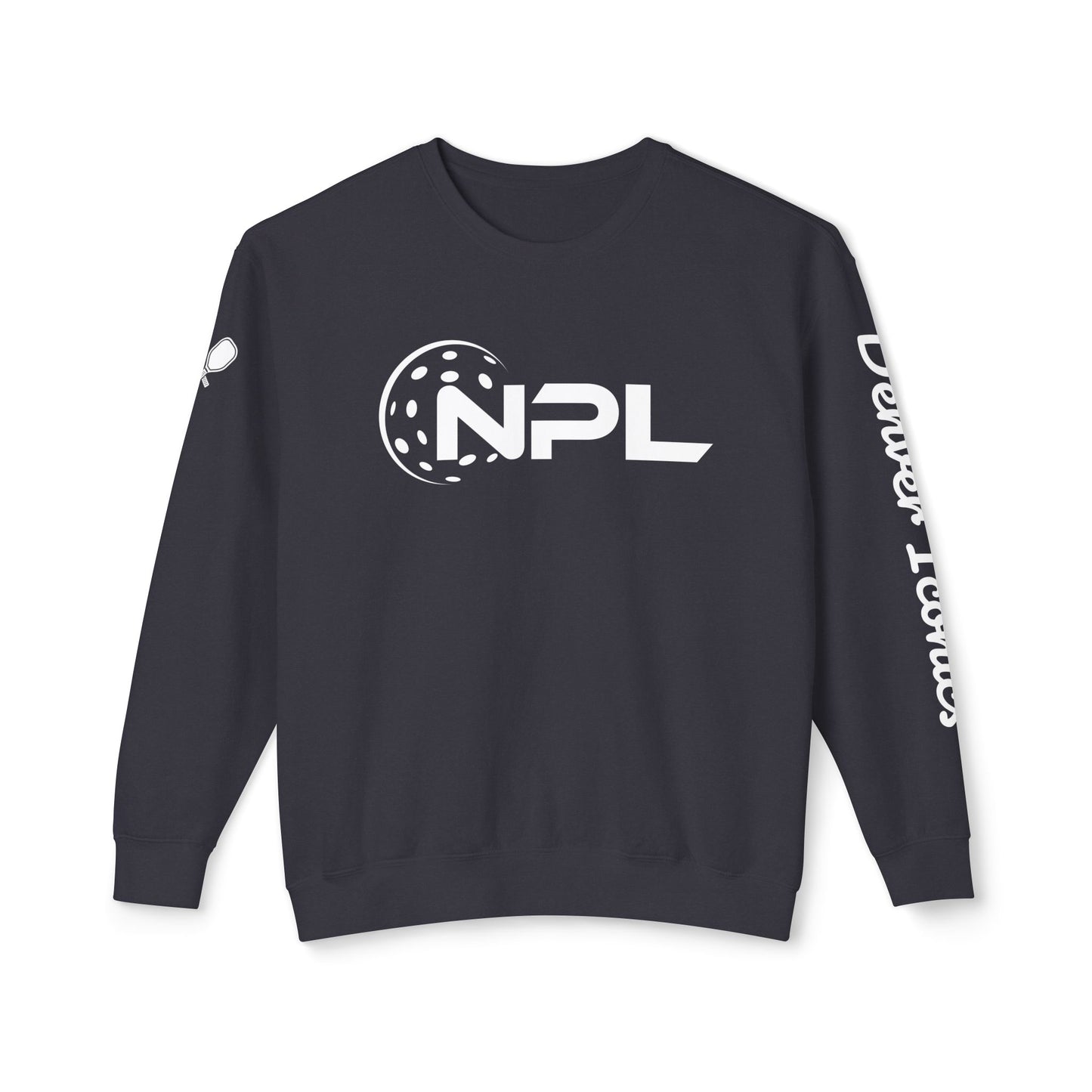 NPL Garment Dyed- Denver Iconics - Unisex 100% Cotton Lightweight Crew - Customize Sleeve w/ Name