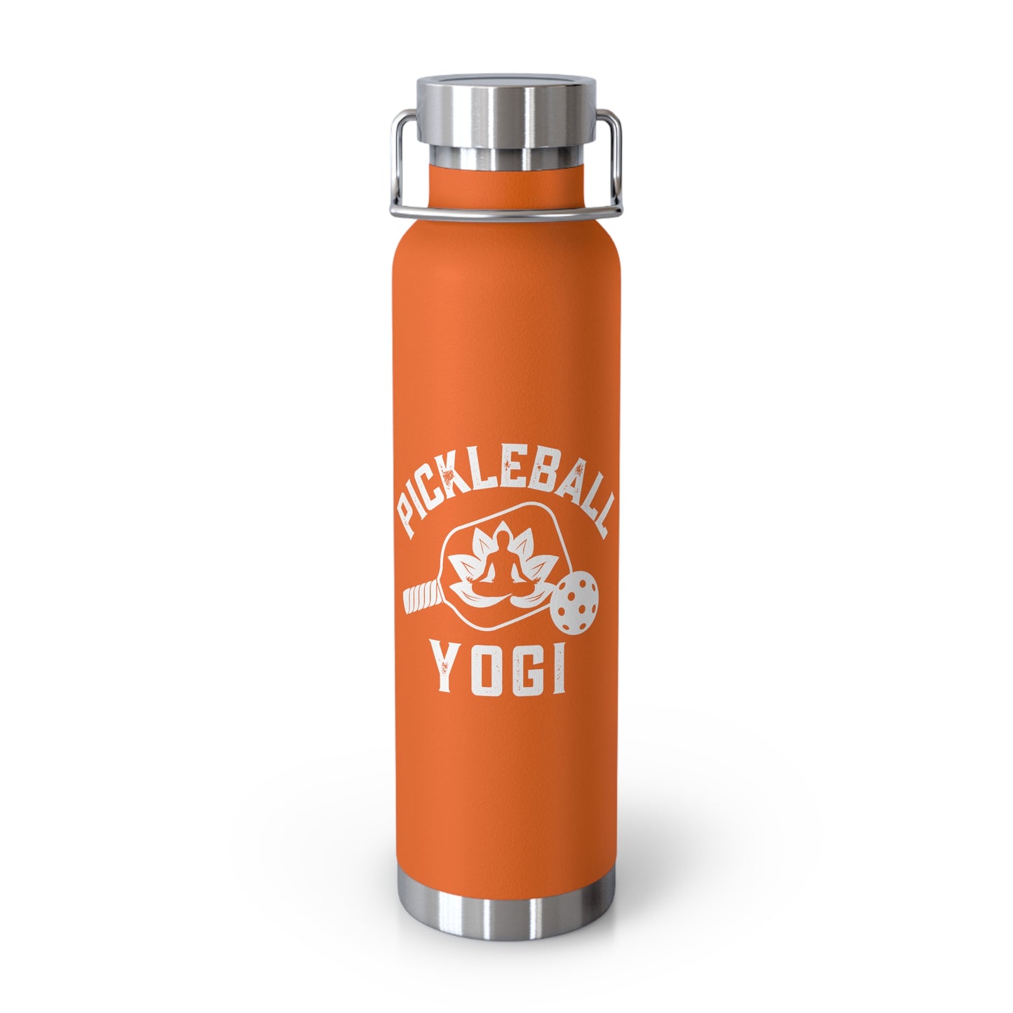 Pickleball Yogi - Copper Vacuum Insulated Bottle, 22oz