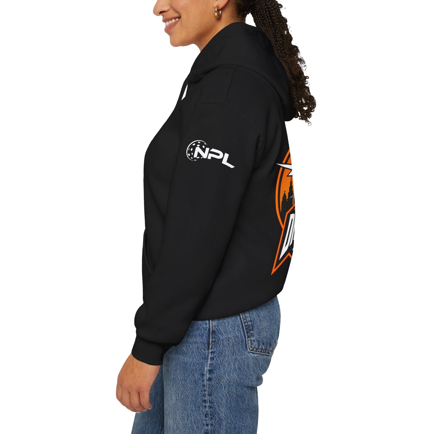 Detroit Disruptors Unisex Hoodie - Customize Sleeve or Back w/ Name - 50% cotton/poly (add in instructions)