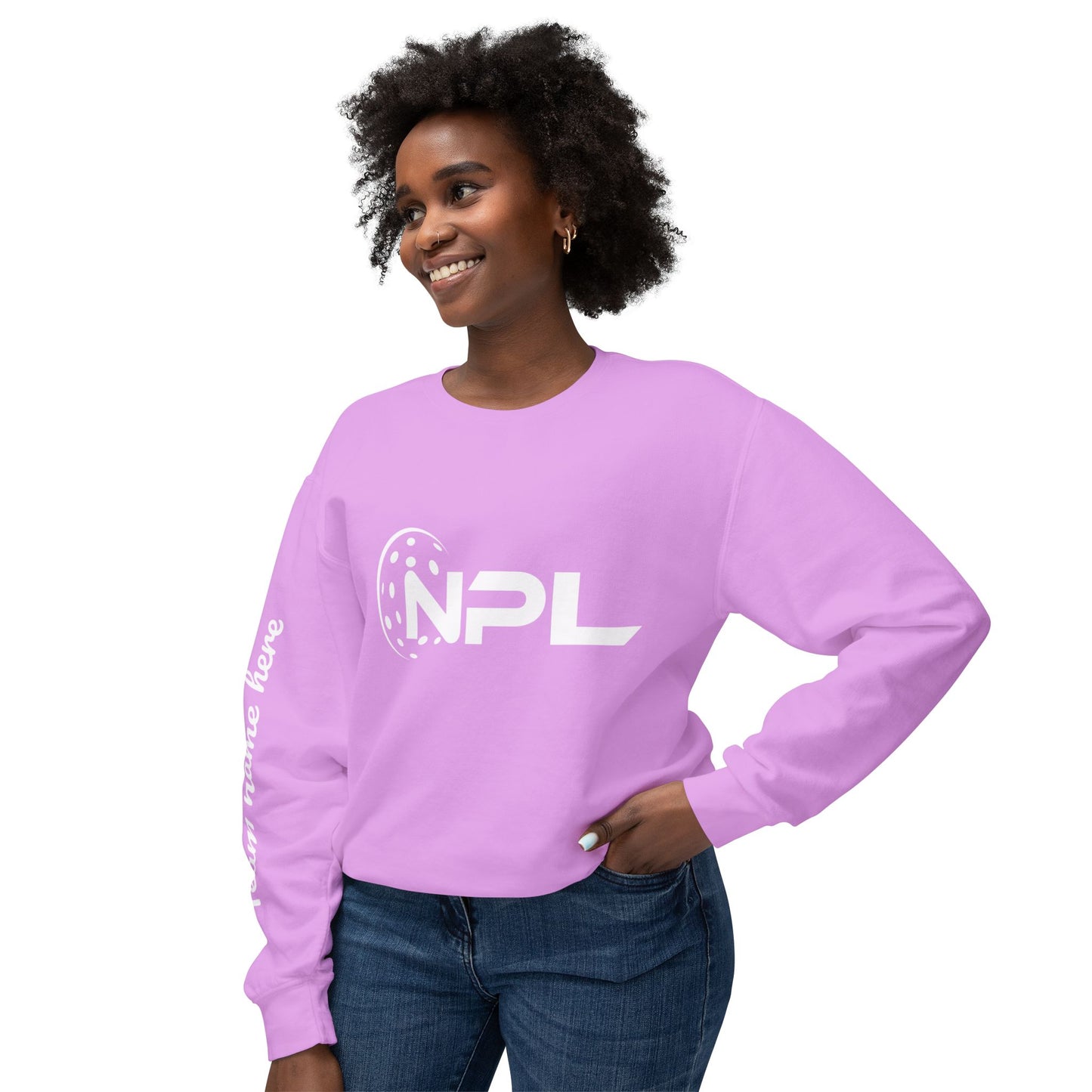 NPL Customize Any Side Unisex Lightweight Garment Dyed Crew