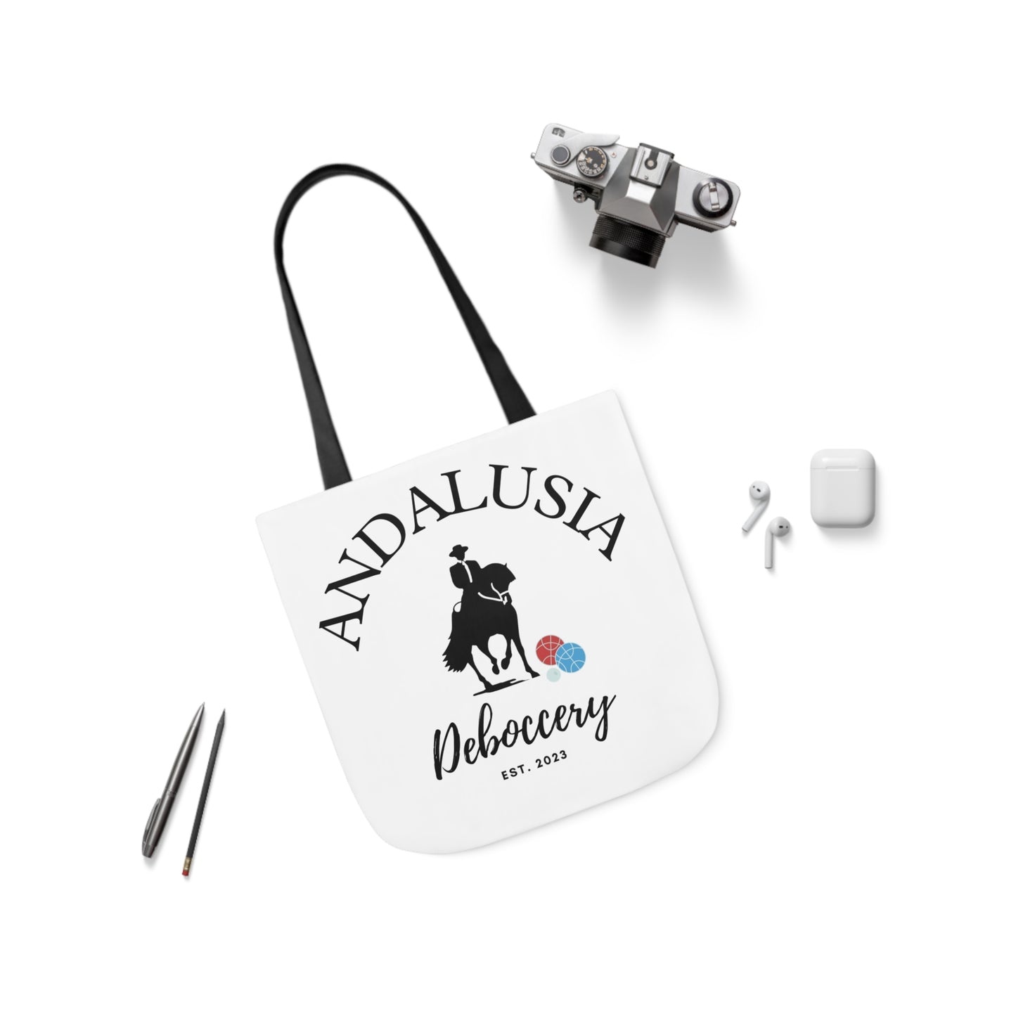Andalusia Deboccery - Canvas Tote Bag, 5-Color Straps