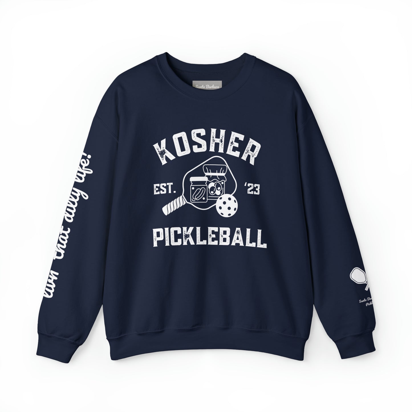 Kosher Pickleball Crew - Livin’ that dilly life! Can add your name to the sleeve please add in notes