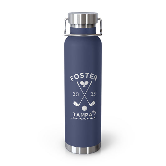 Foster Family - CUSTOMIZE NAME - Copper Vacuum Insulated Bottle, 22oz