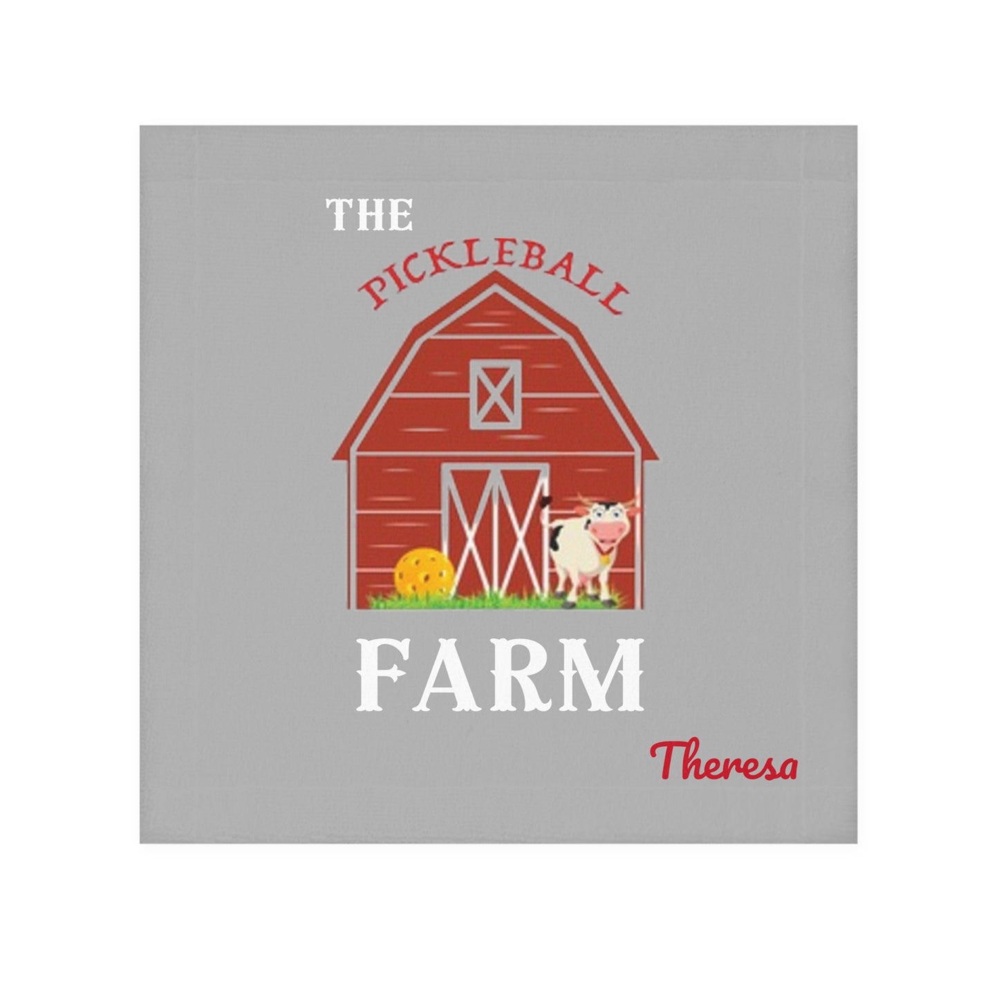 The Pickleball Farm Face Towel - Customizable